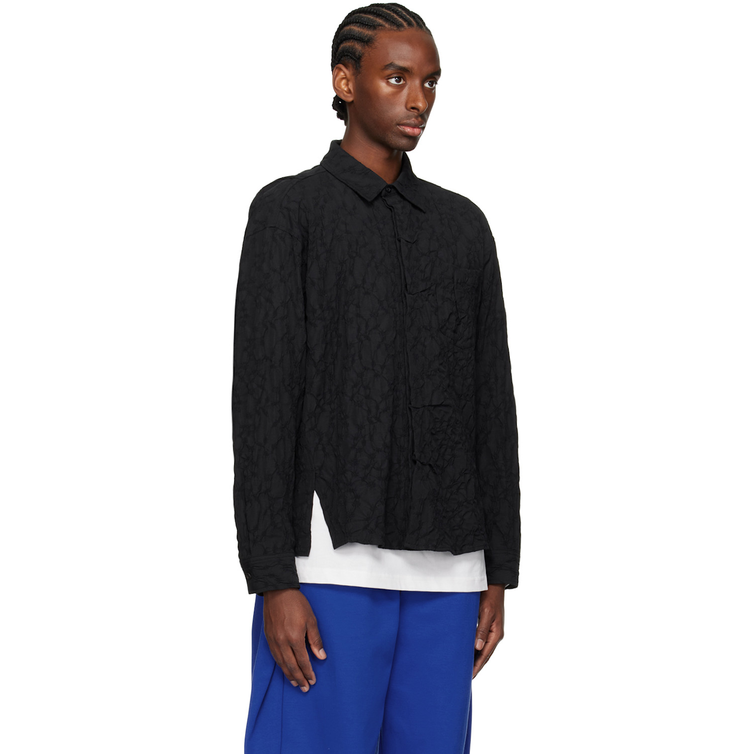  Ader Error Black Patch Pocket Shirt 