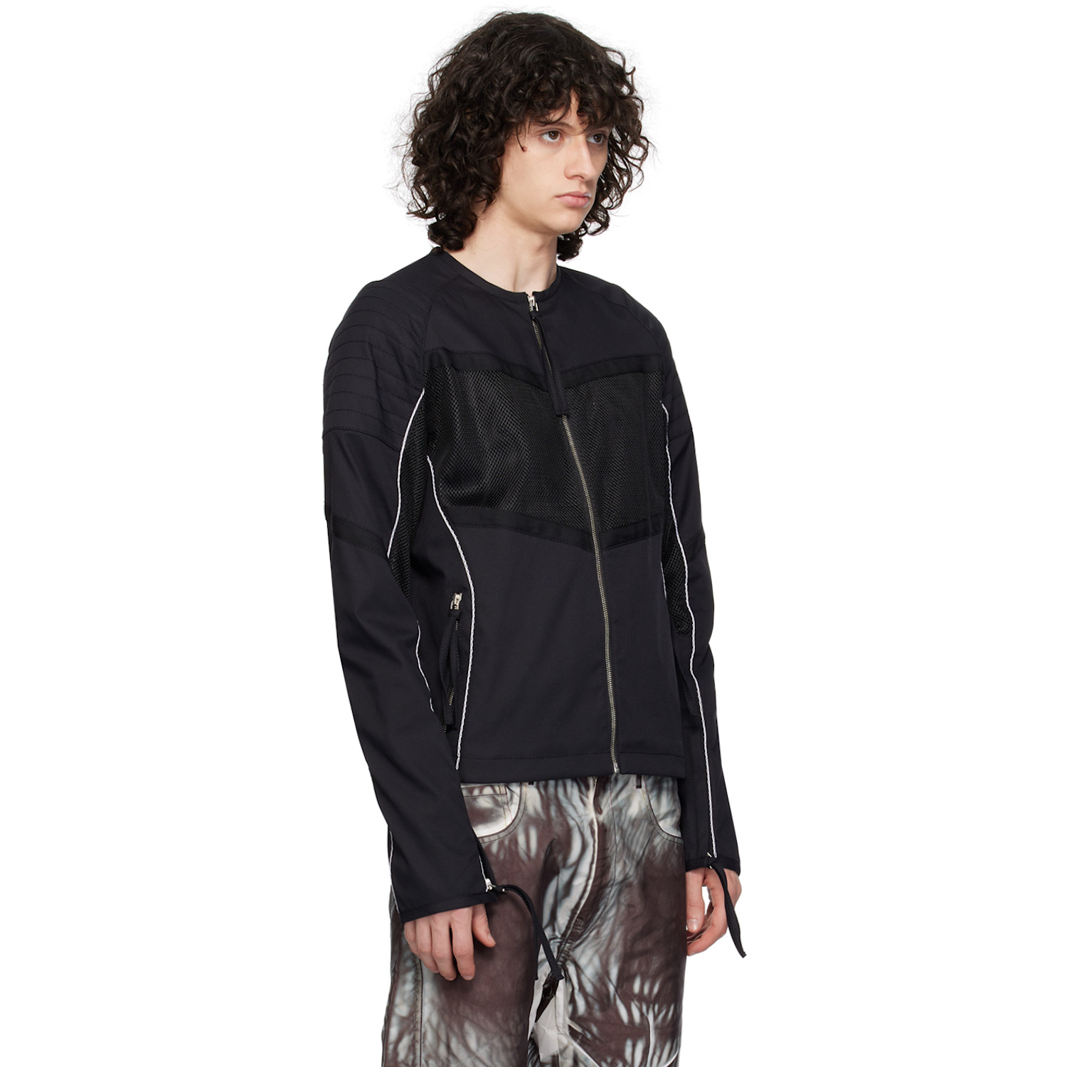  Kanghyuk Black Lock Stitch Jacket 