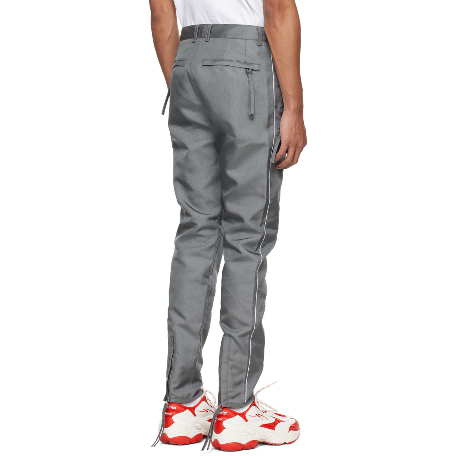  Kanghyuk Gray Lock Stitched Trousers 