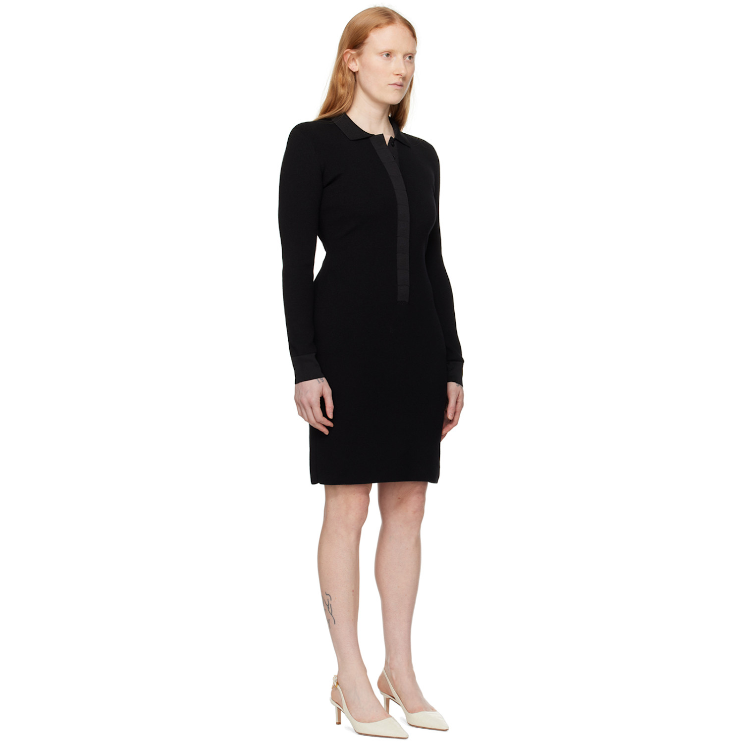  Tom Ford Black Full Needle Minidress 