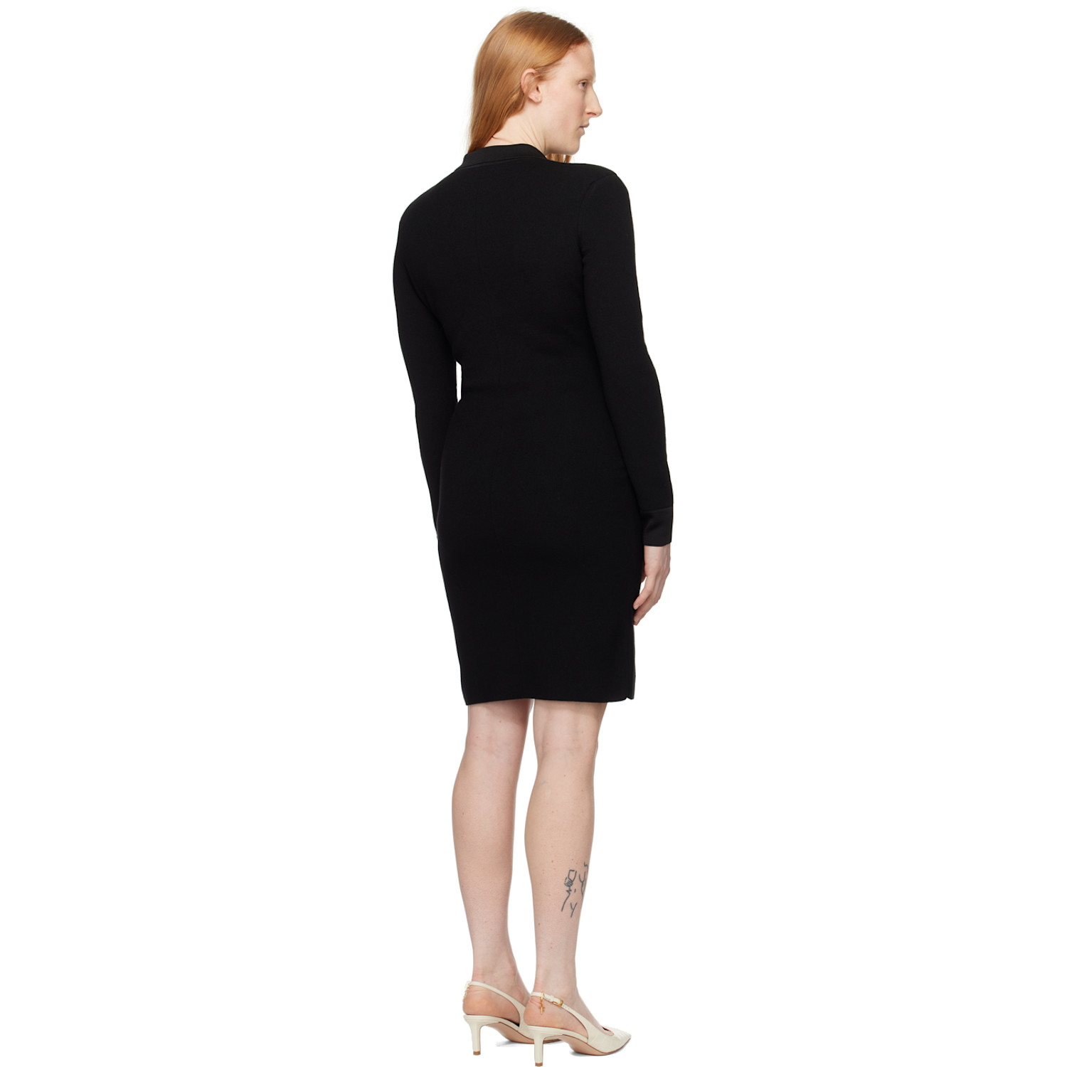  Tom Ford Black Full Needle Minidress 