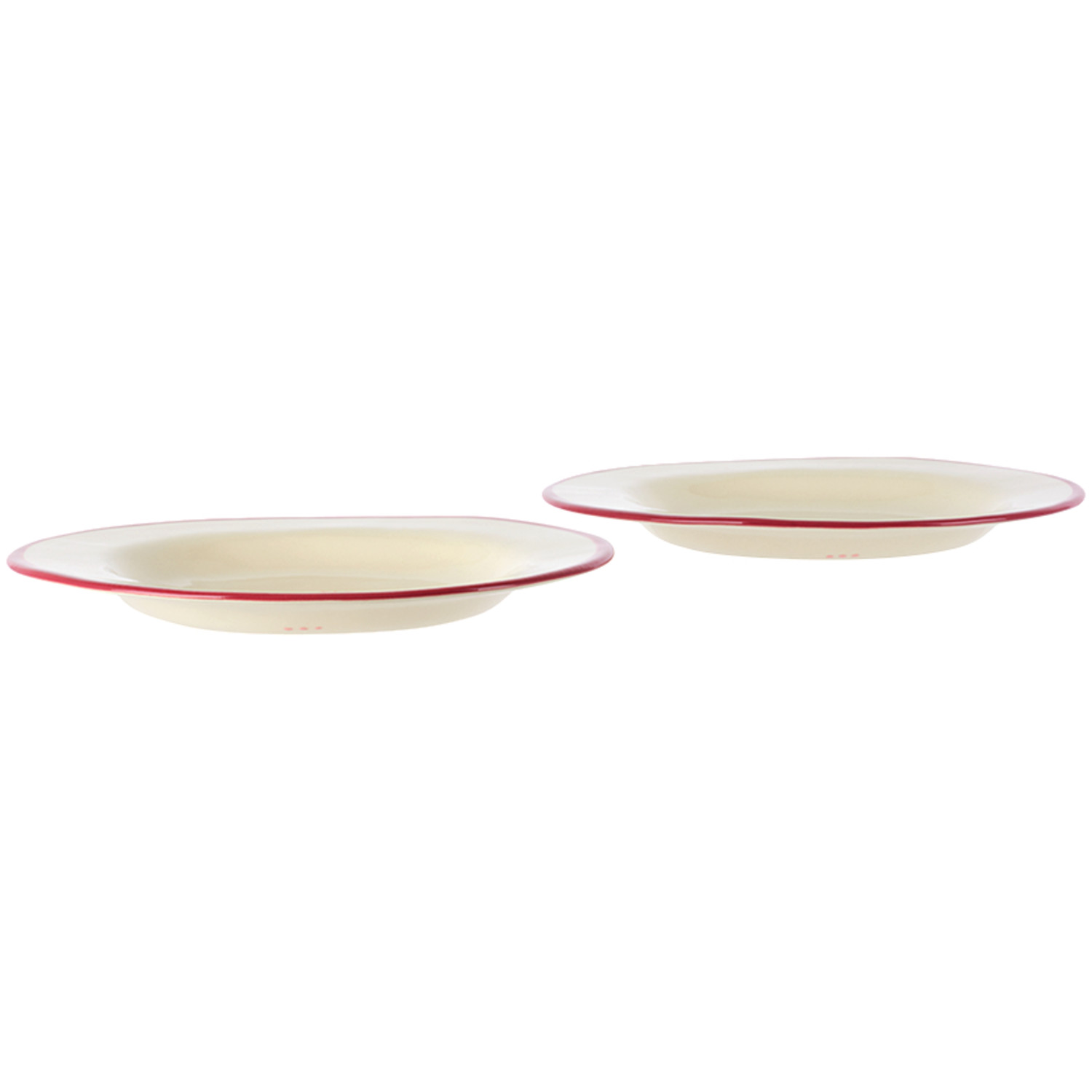  Laetitia Rouget Red & White 'take Me Dirty Dancing' Dessert Plate Set 