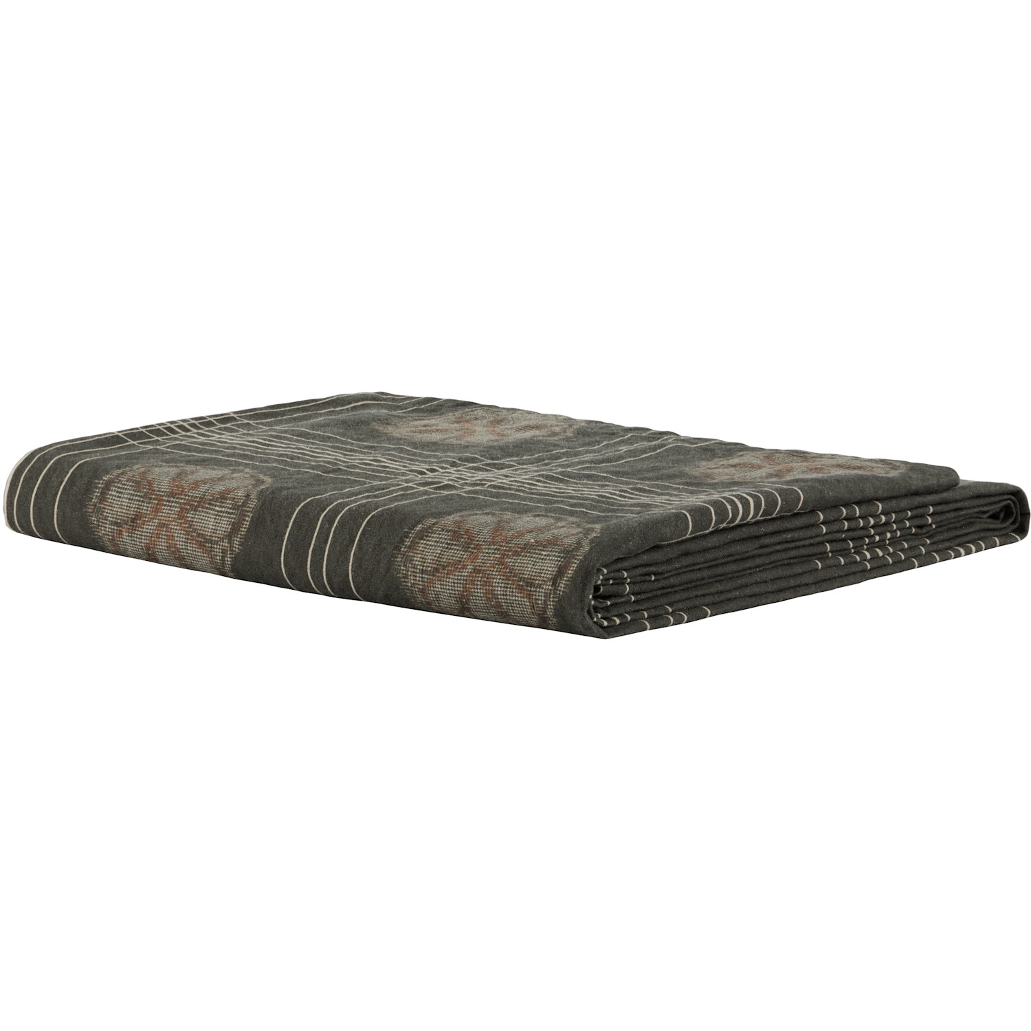  Autumn Sonata Gray & Beige Eva Tablecloth 