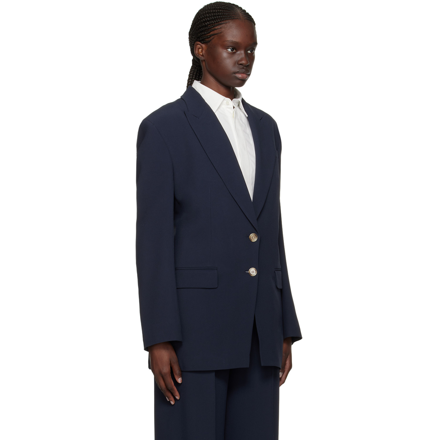  Boss Navy Cutout Blazer 