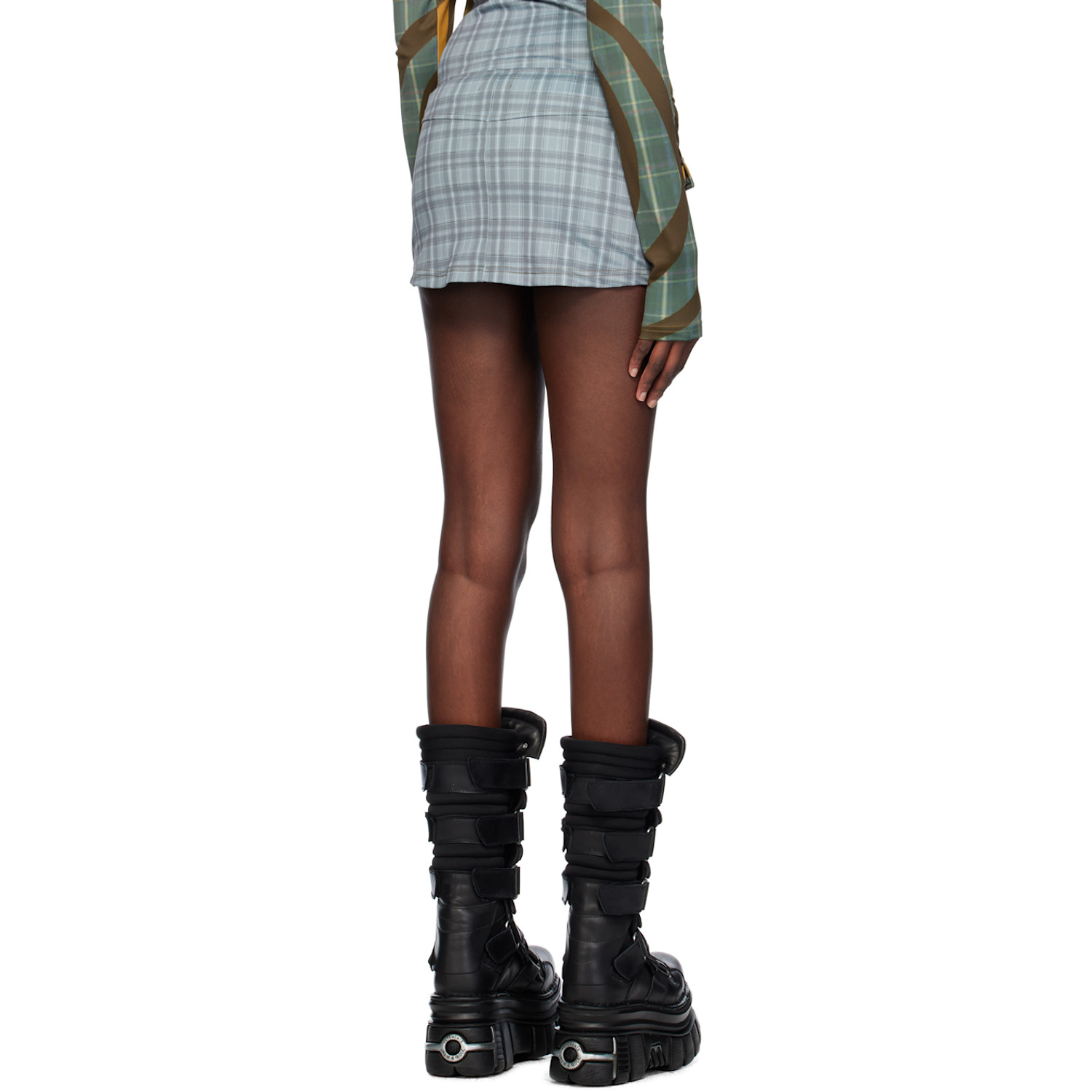  Raga Malak Multicolor Spiral Miniskirt 