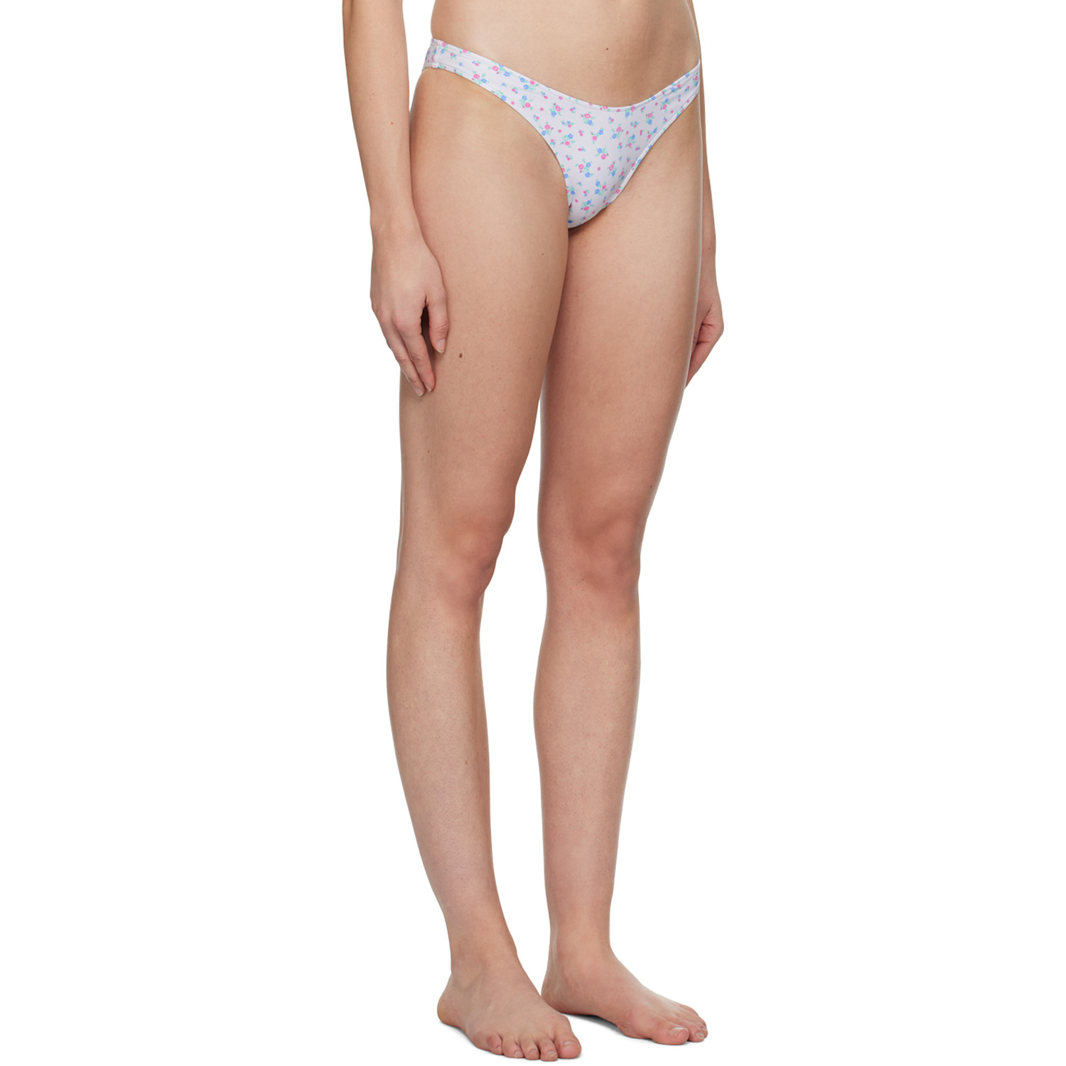  Frankies Bikinis White Dove Bikini Bottom 