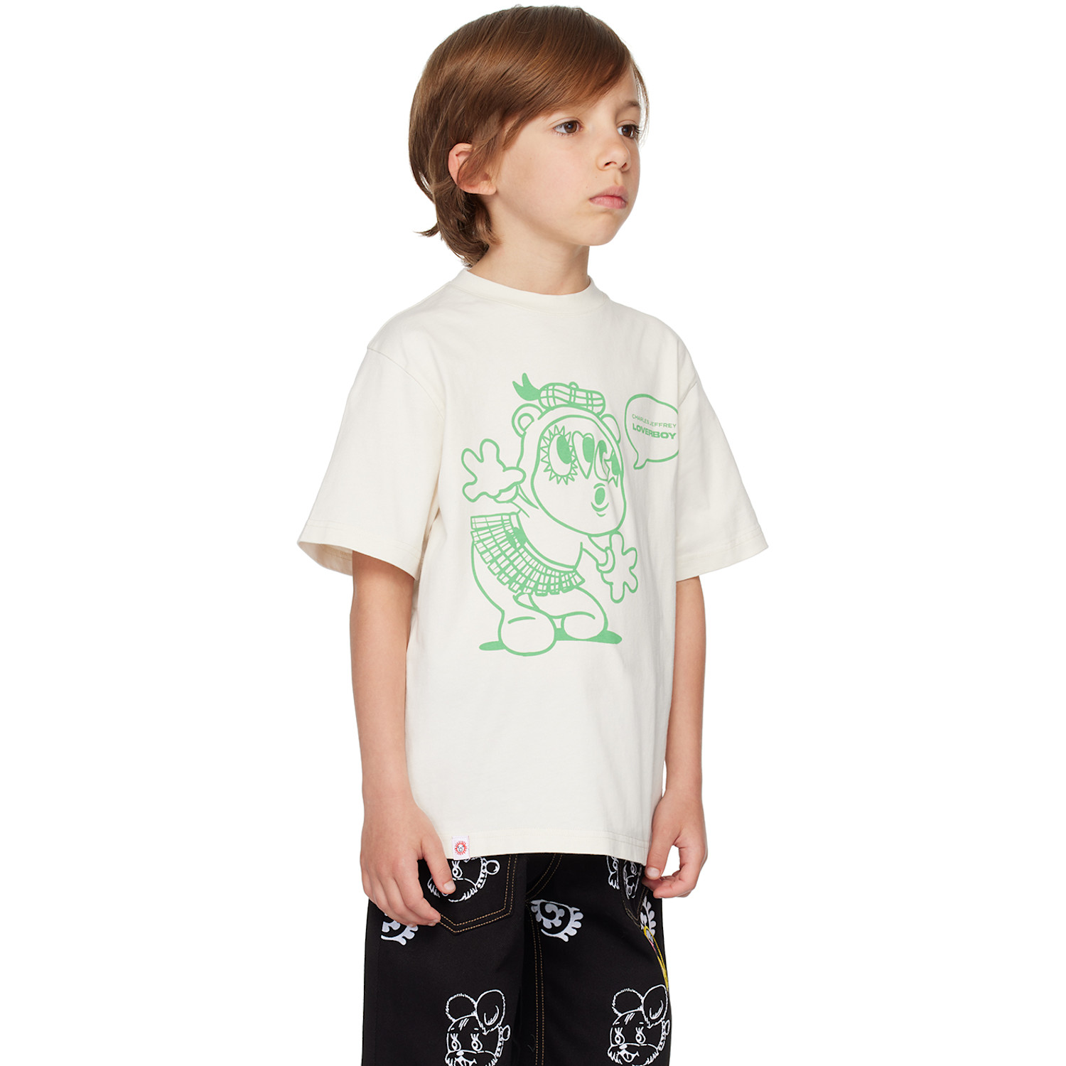  Charles Jeffrey Loverboy Kids Off-white Childs Artwork T-shirt 