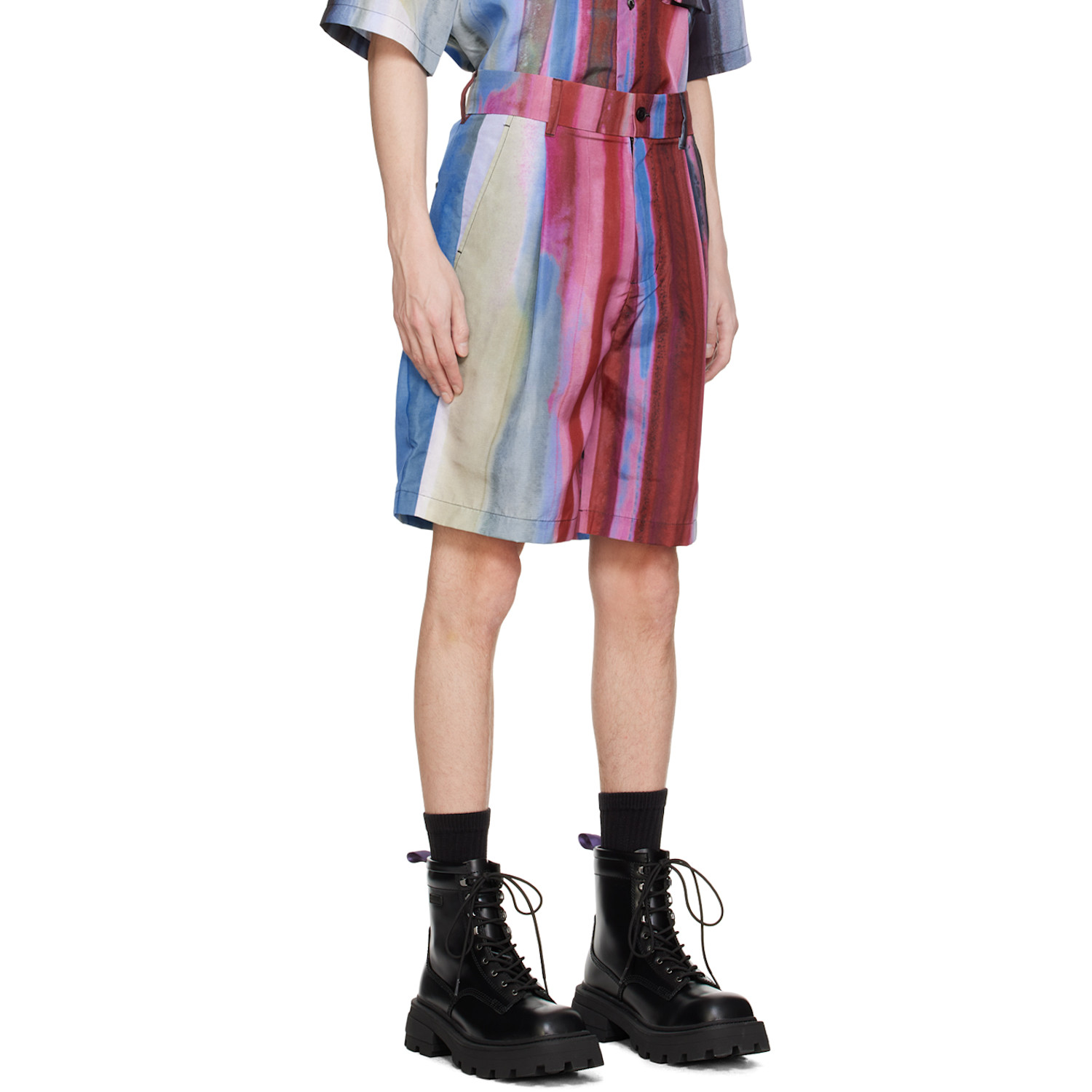  Feng Chen Wang Multicolor Rainbow Shorts 