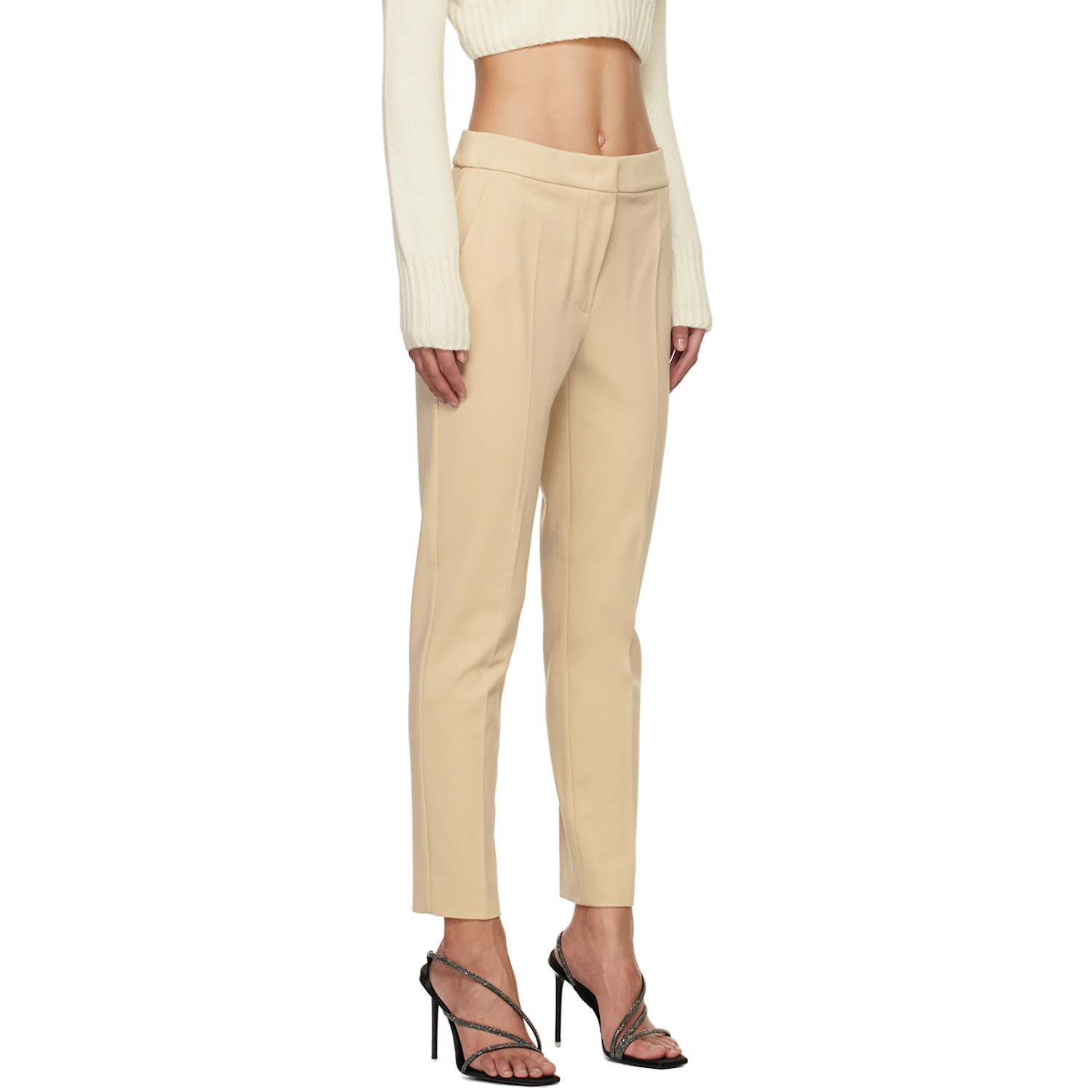  Max Mara Beige Pegno Trousers 