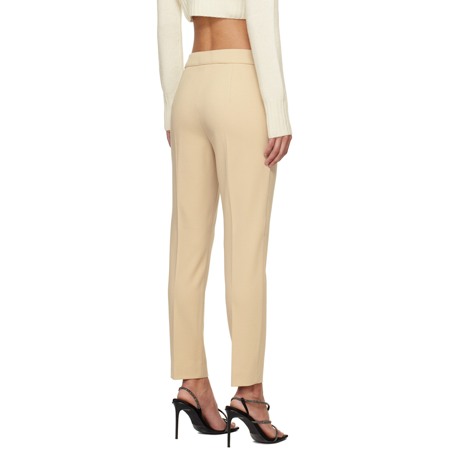 Max Mara Beige Pegno Trousers 