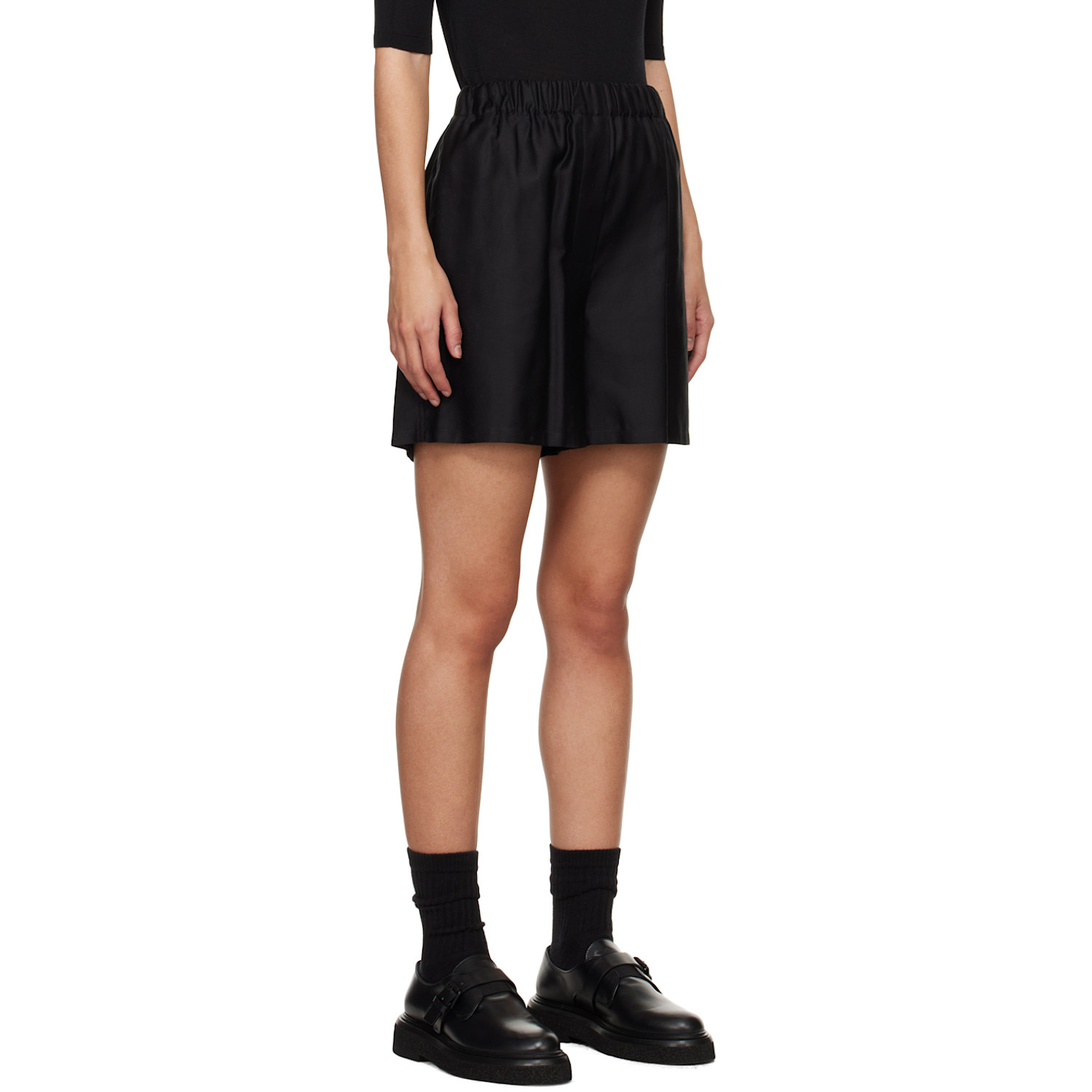  Max Mara Black Piadena Shorts 