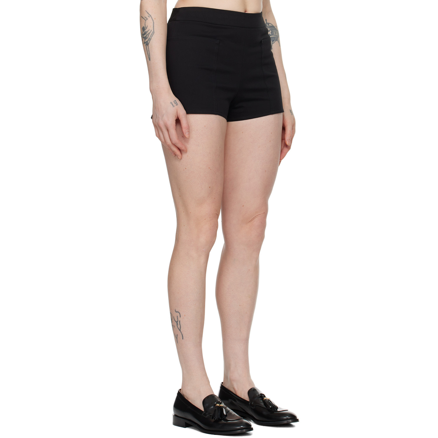  Max Mara Black Drawstring Shorts 