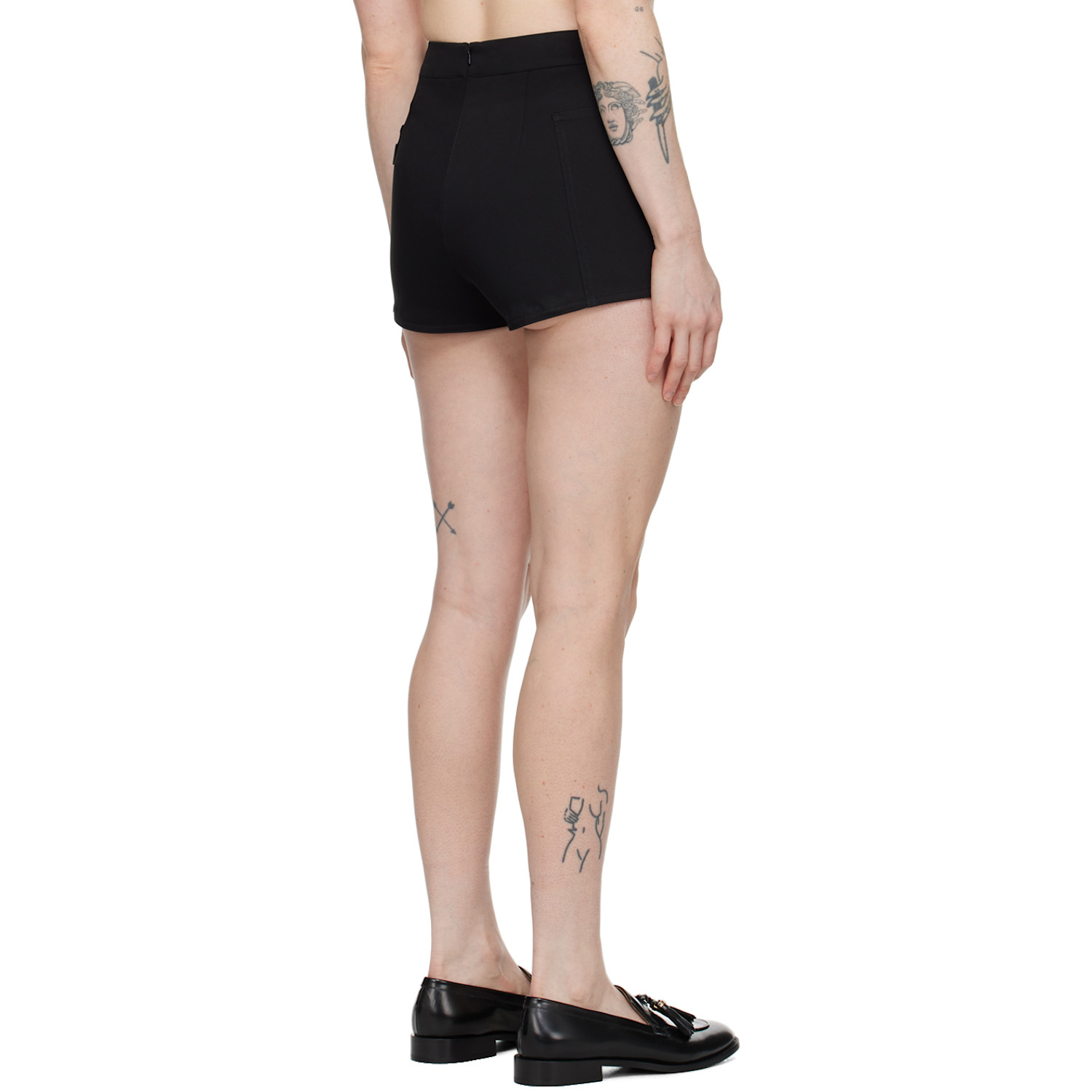  Max Mara Black Drawstring Shorts 