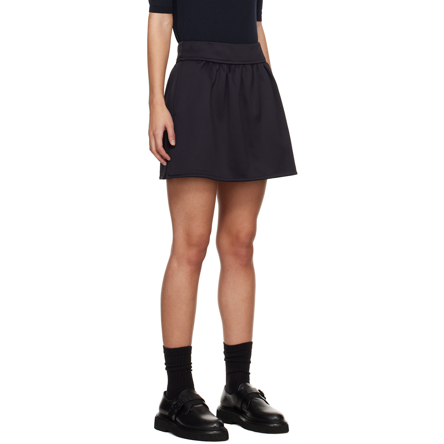  Max Mara Black Nettuno Miniskirt 