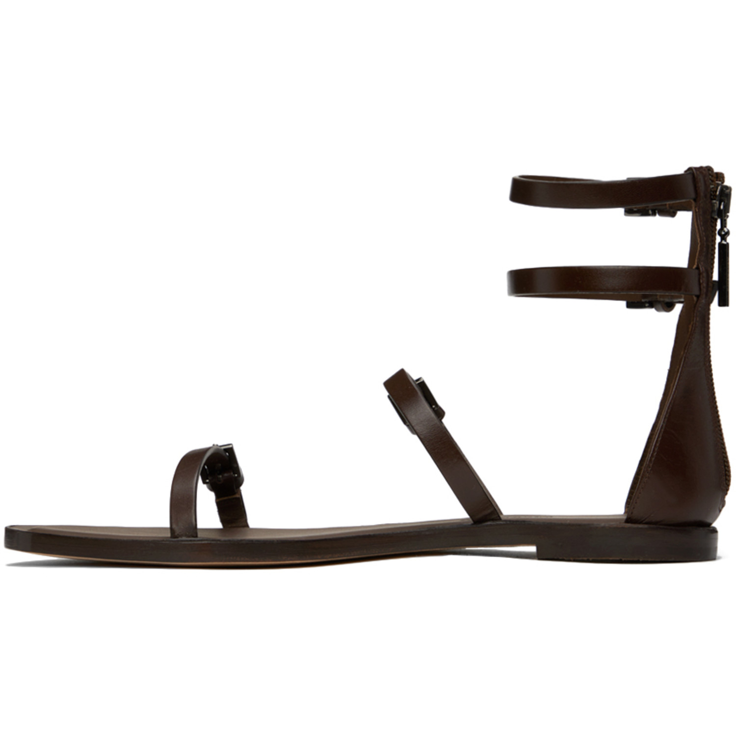  Max Mara Brown Evegflat Sandals 
