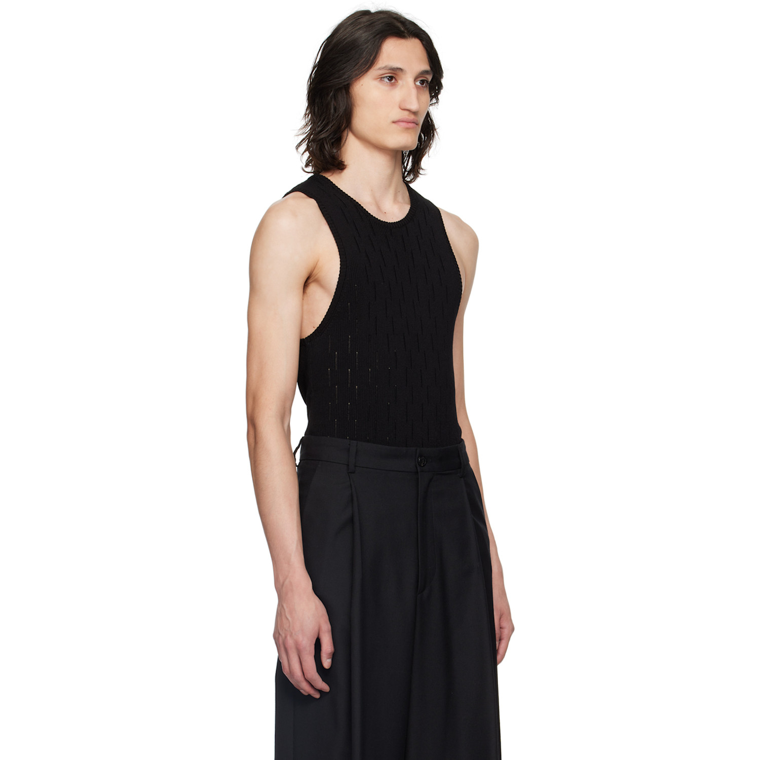  Lardini Black Laddering Vest 