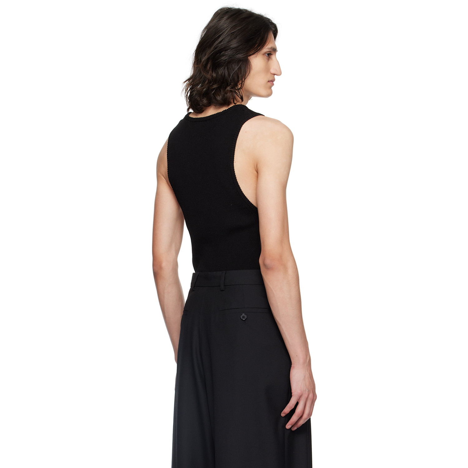  Lardini Black Laddering Vest 