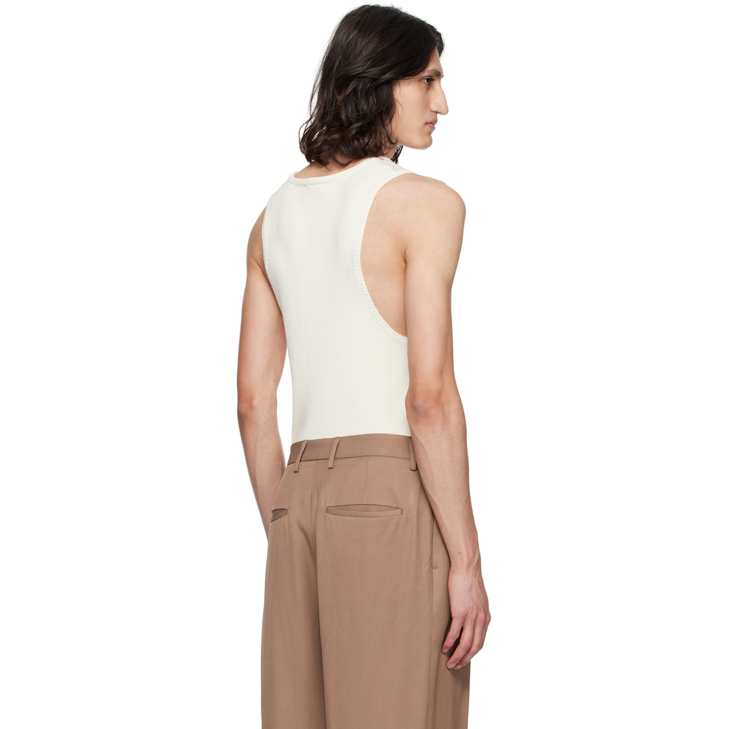  Lardini Off-white Laddering Vest 