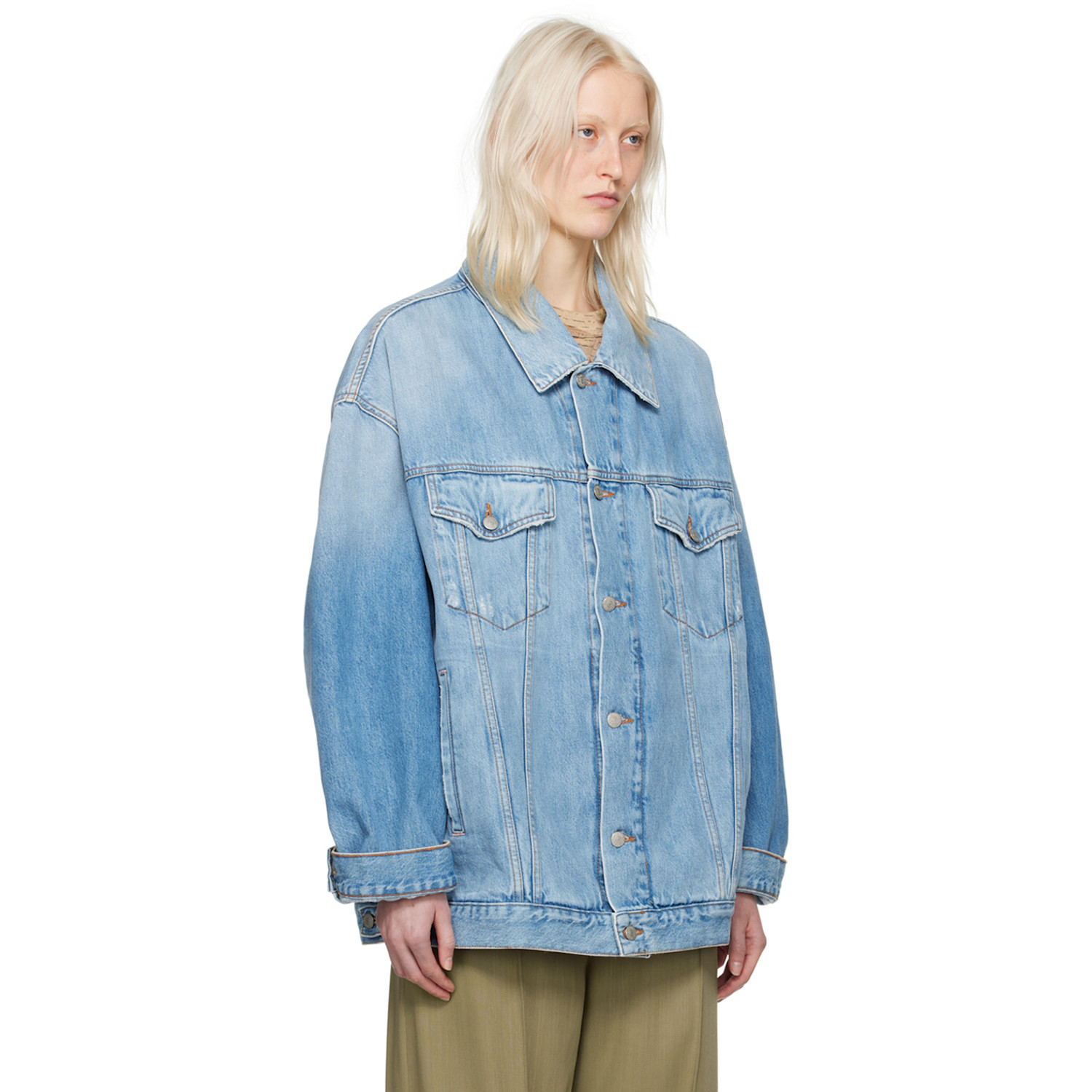  Acne Studios Blue Oversized Denim Jacket 