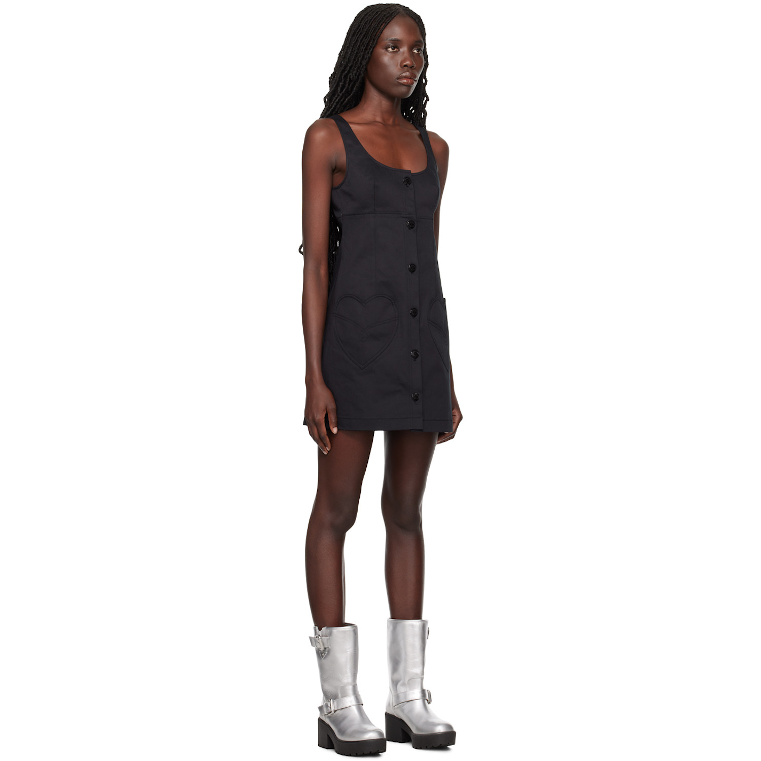  Moschino Jeans Black Pocket Minidress 
