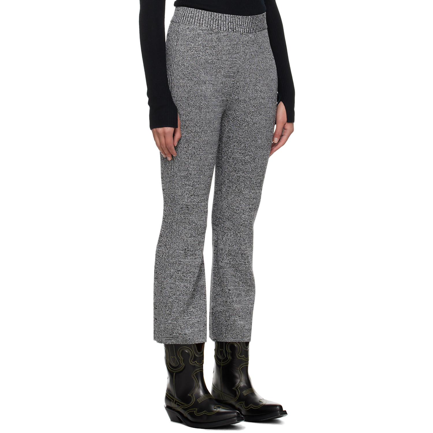  Ganni Gray Cropped Trousers 