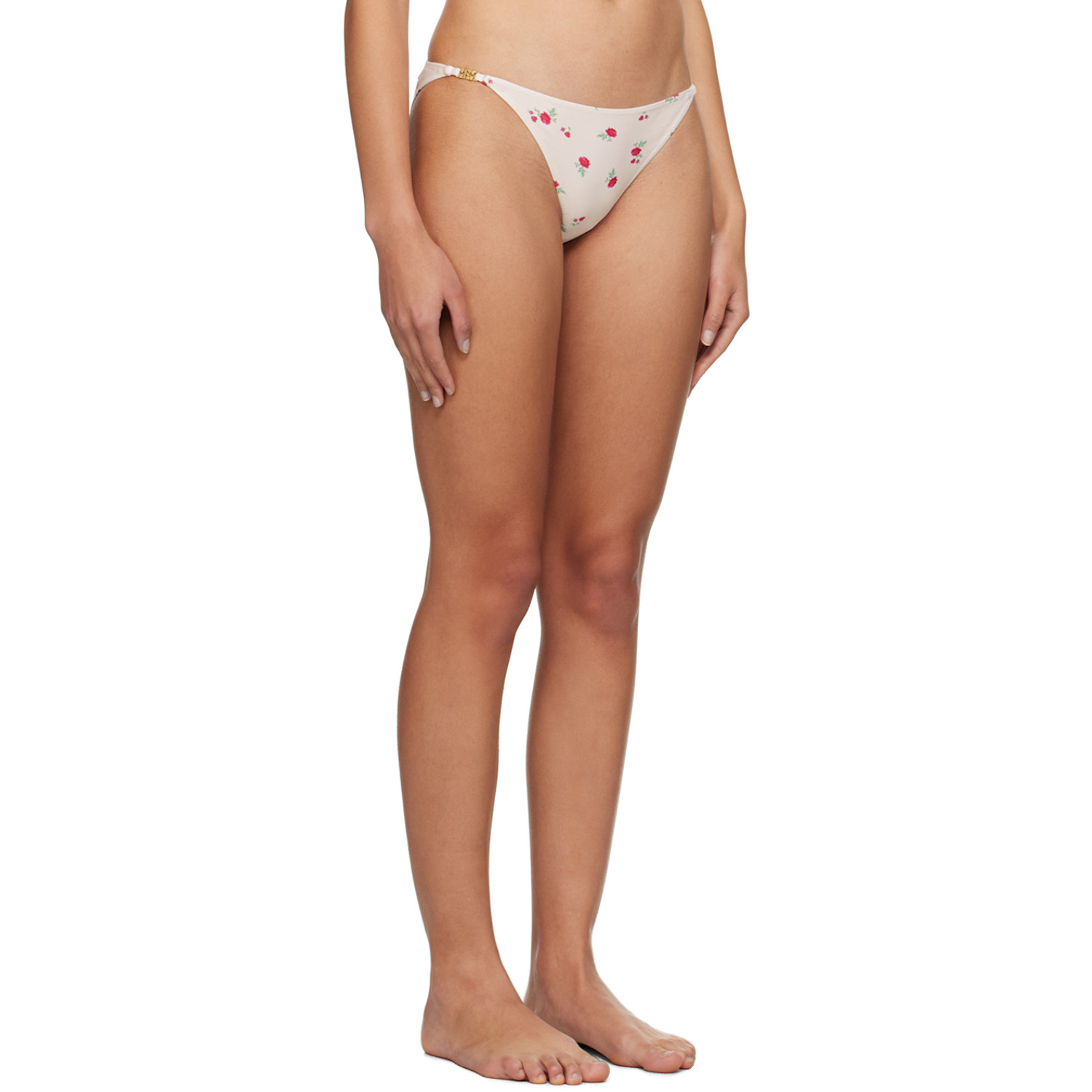 Ganni Off-white Floral Bikini Bottom 