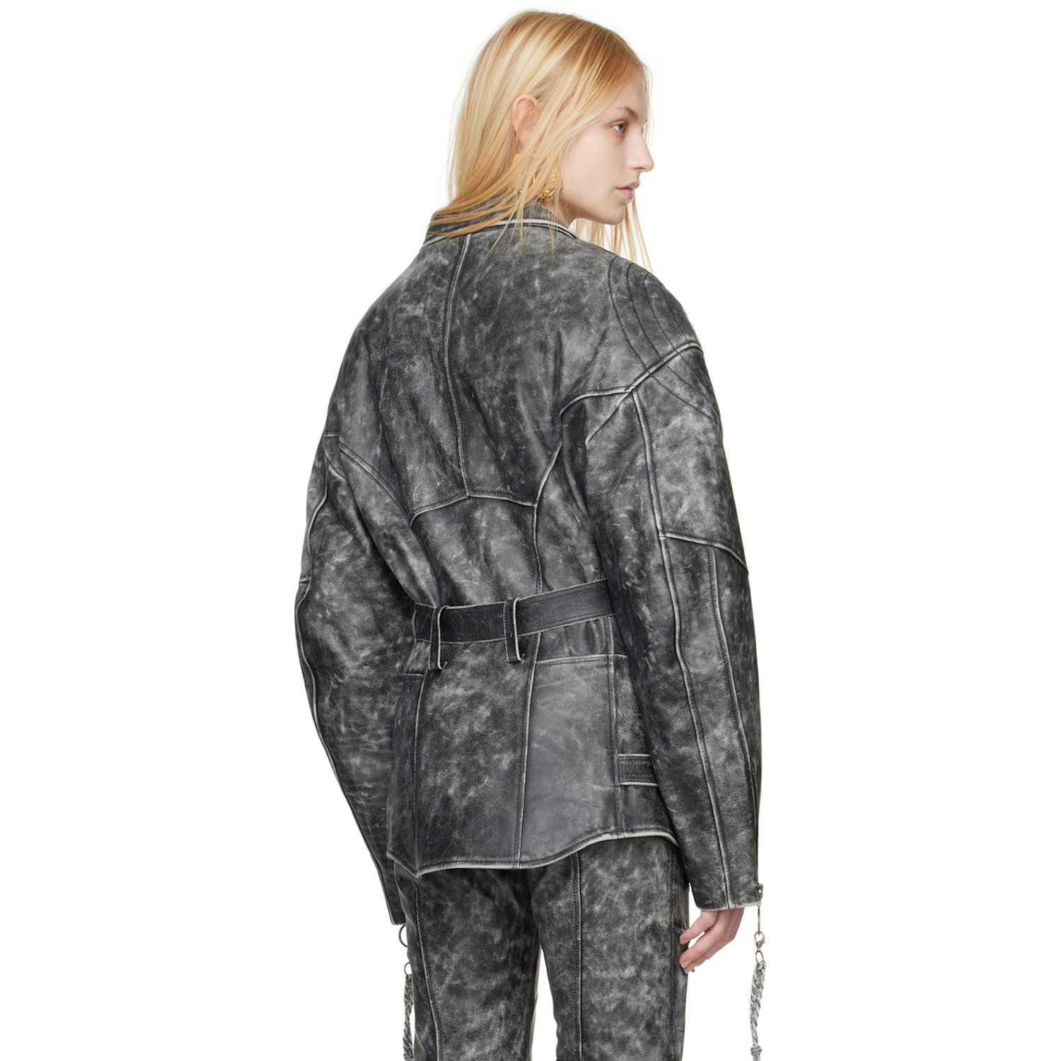  Knwls Black Nihil Moto Leather Jacket 