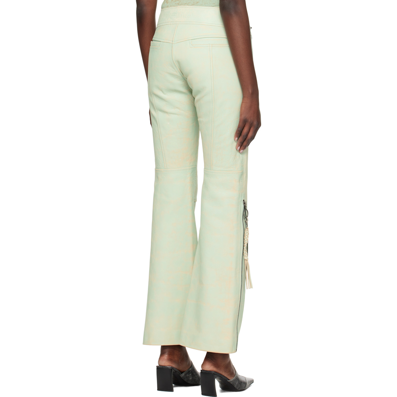  Knwls Blue Nihil Leather Pants 