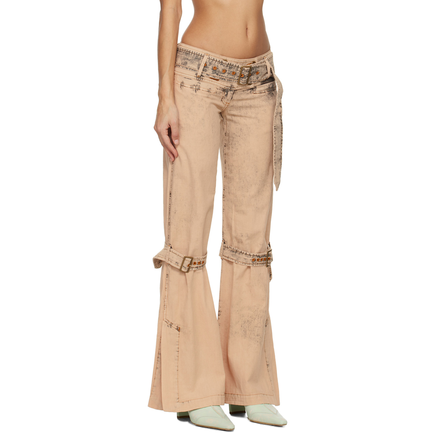  Knwls Beige Issa Denim Trousers 