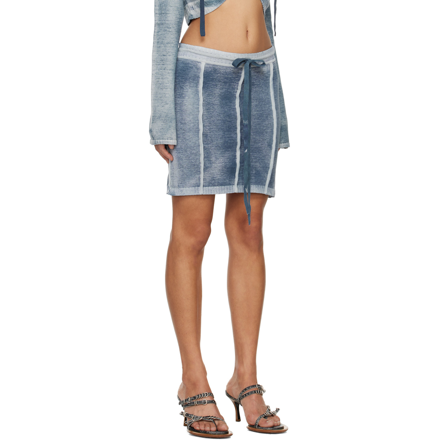  Knwls Blue Enyo Miniskirt 