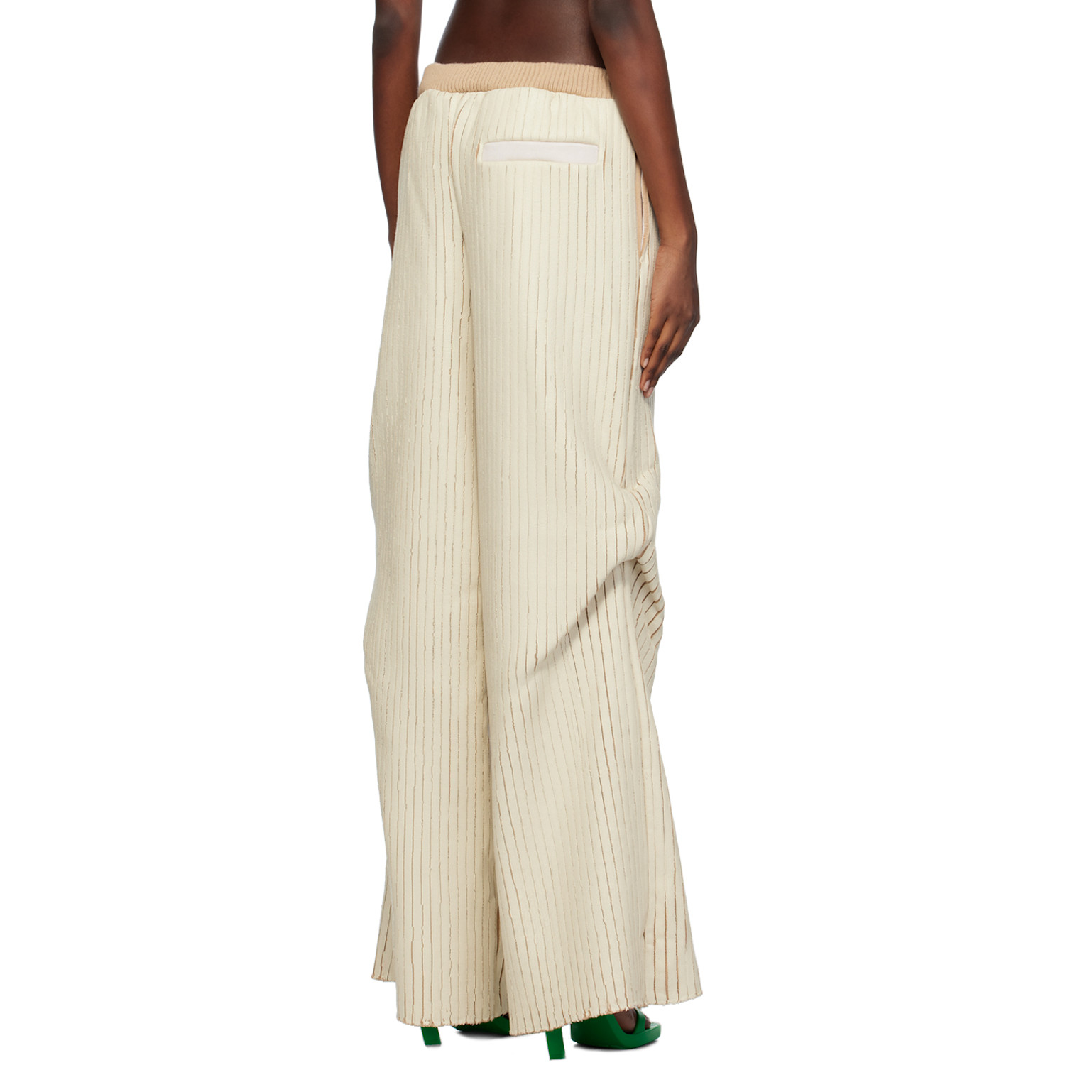  Stanley Raffington Ssense Exclusive Off-white & Beige Trousers 