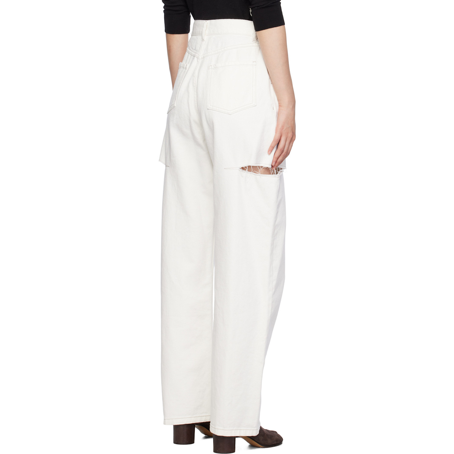  Maison Margiela White Slash Jeans 