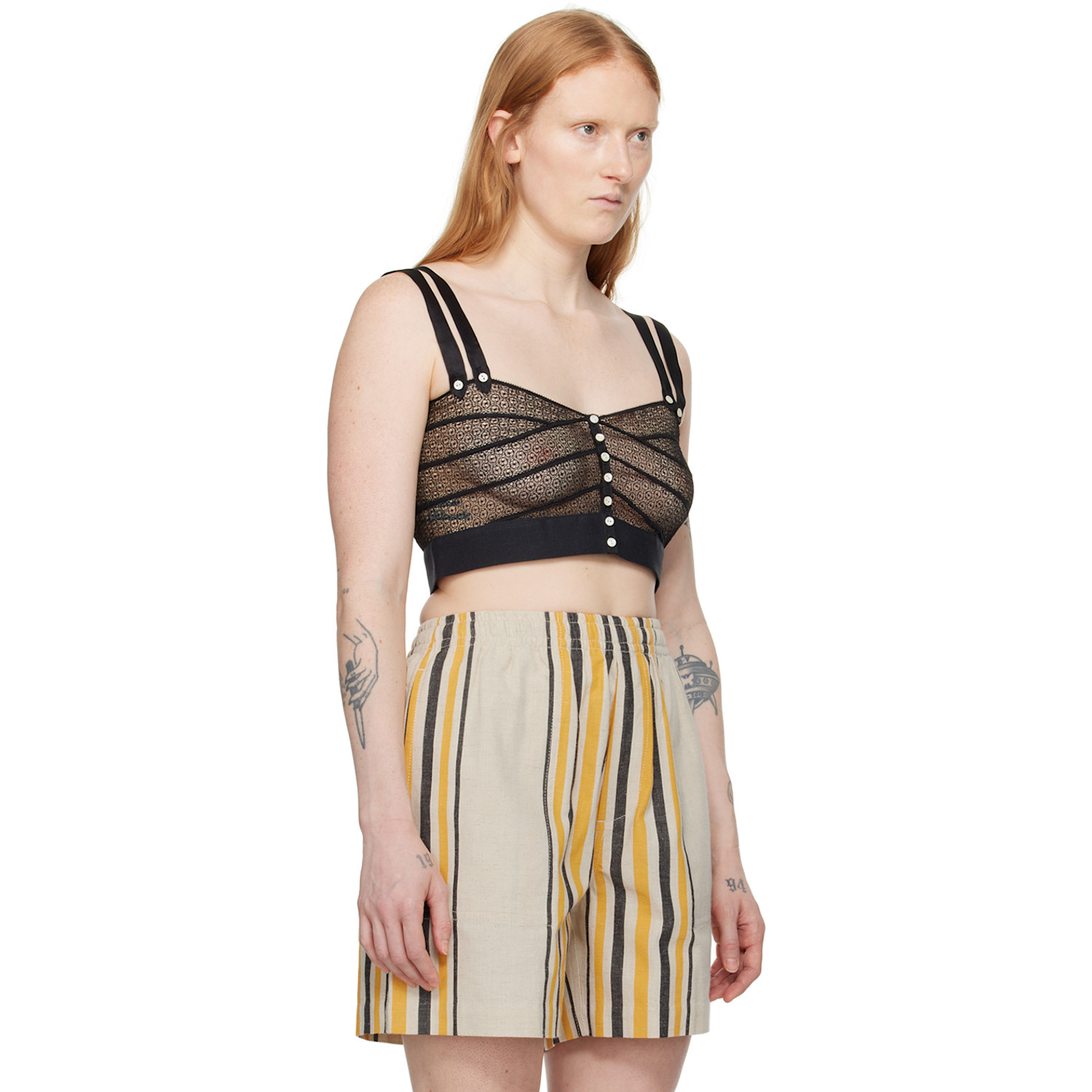  Bode Black Duet Tank Top 