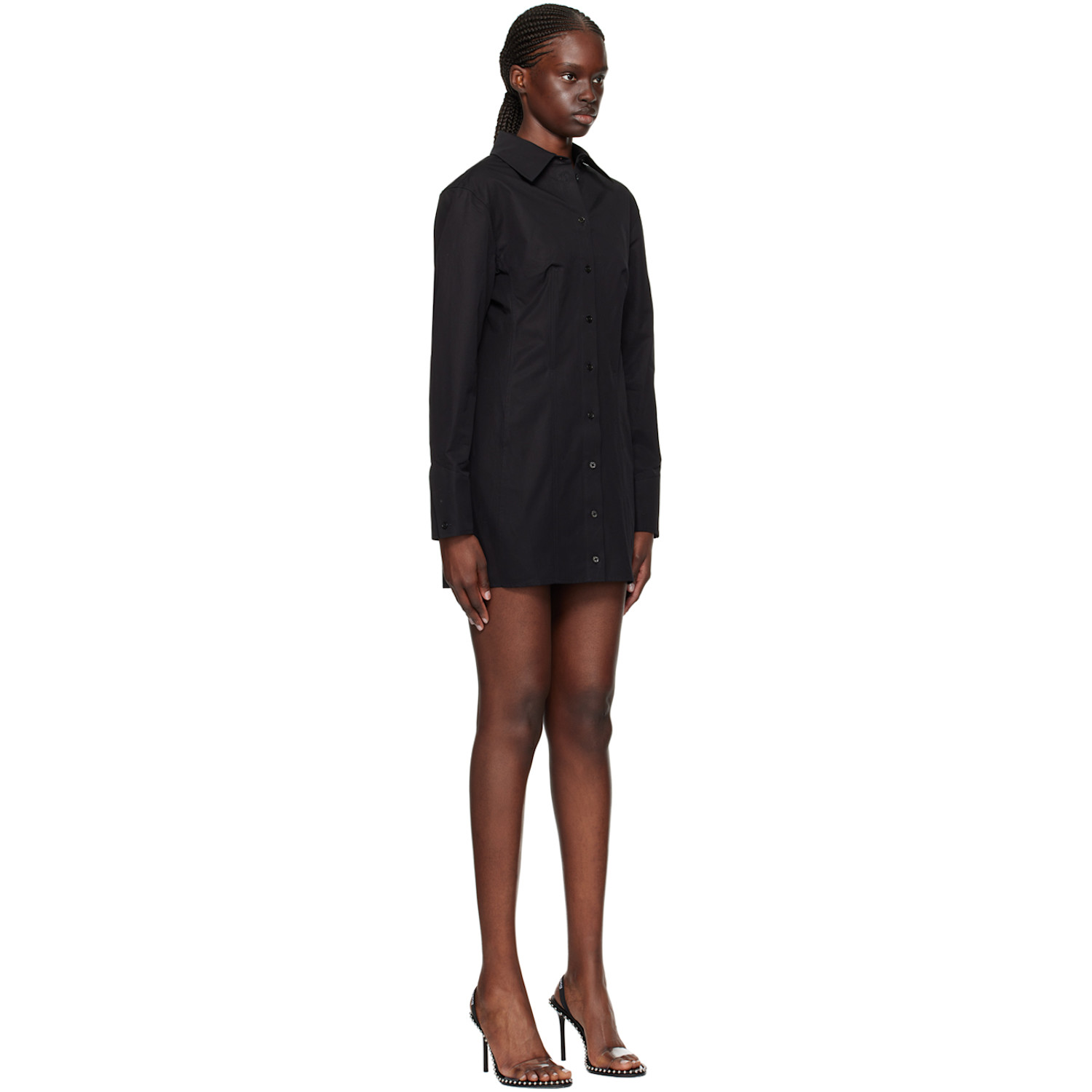  Alexander Wang Black Paneled Minidress 