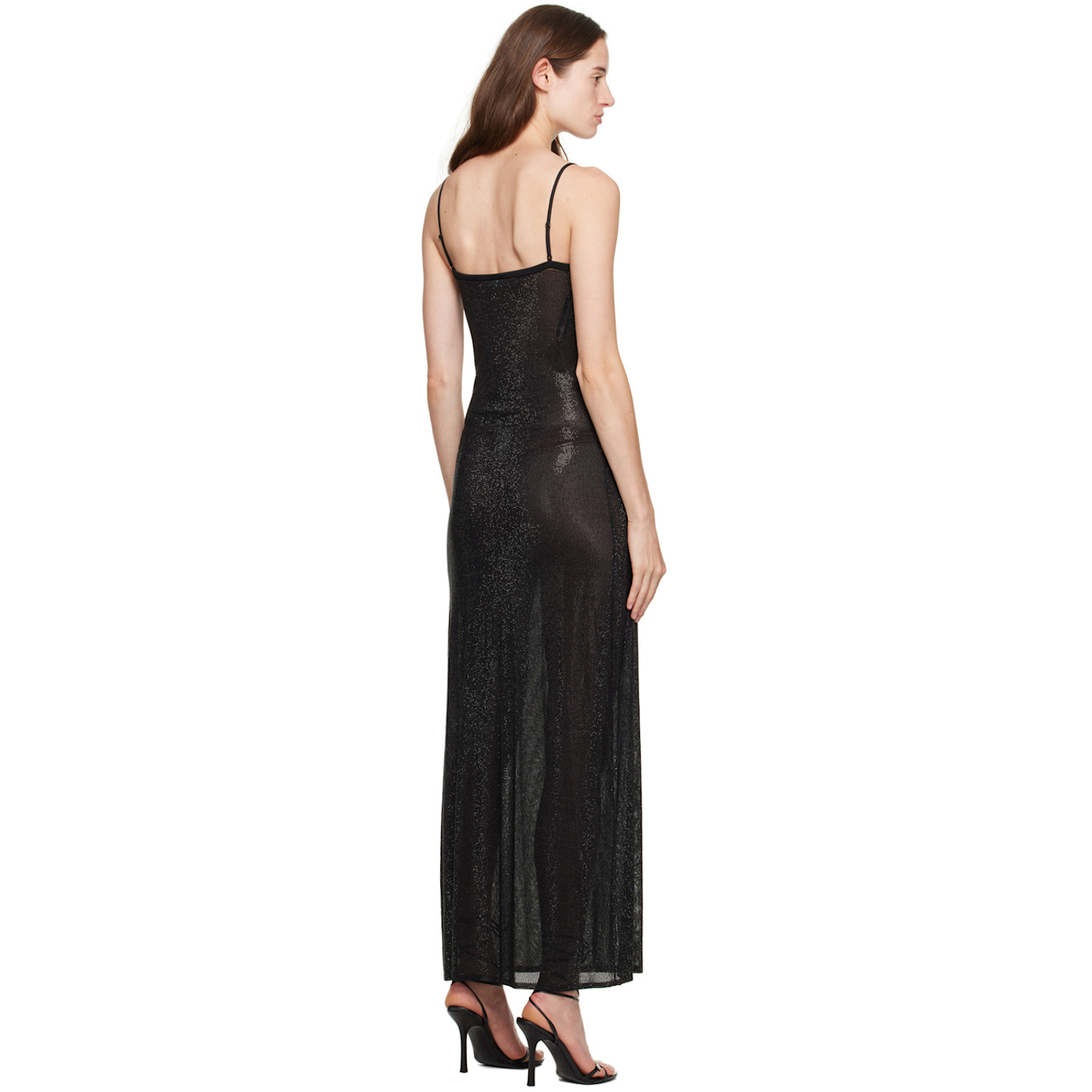  Alexander Wang Black Bead Midi Dress 