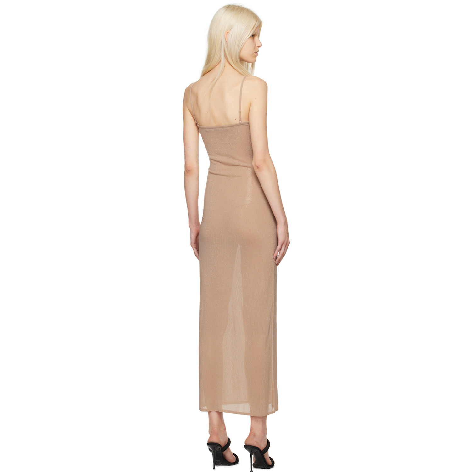  Alexander Wang Beige Bead Midi Dress 