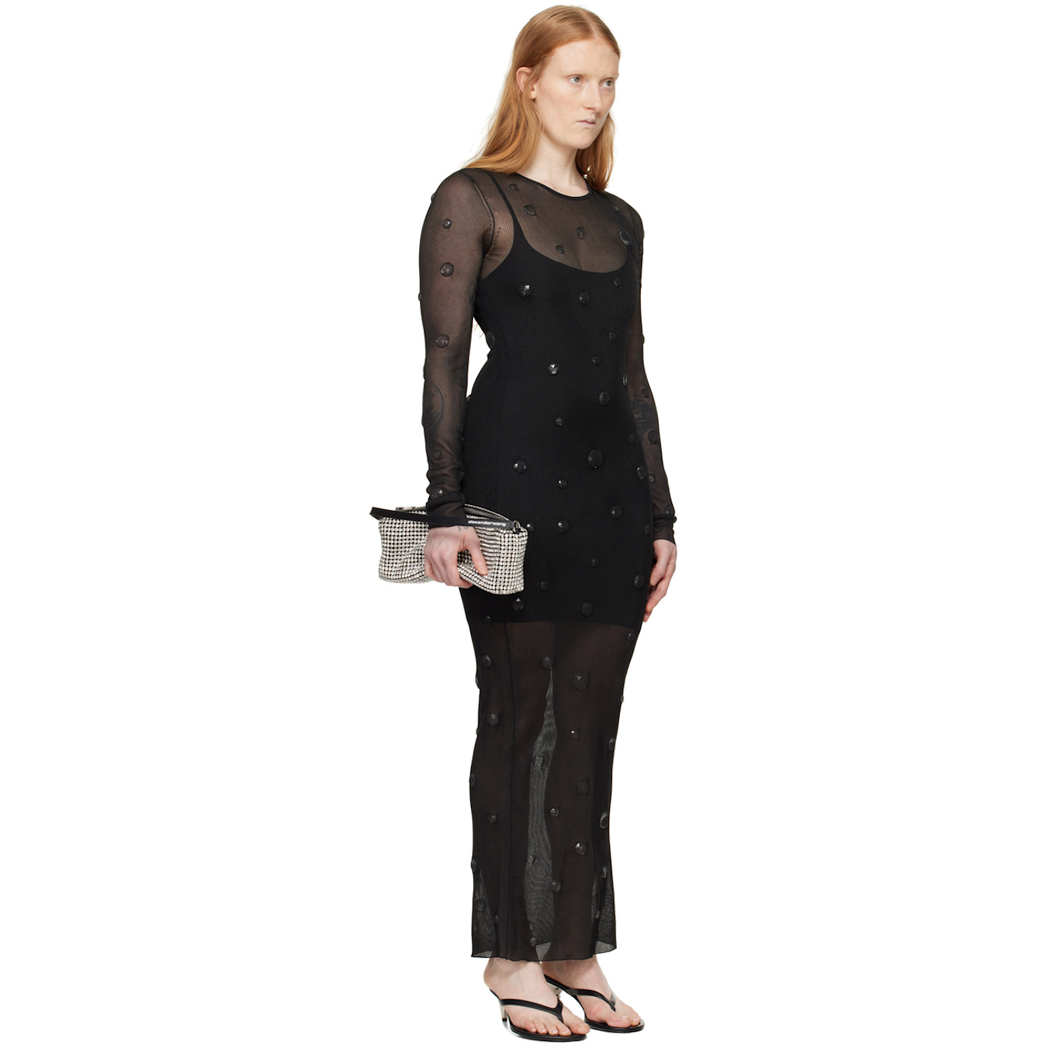  Alexander Wang Black Gem Maxi Dress 