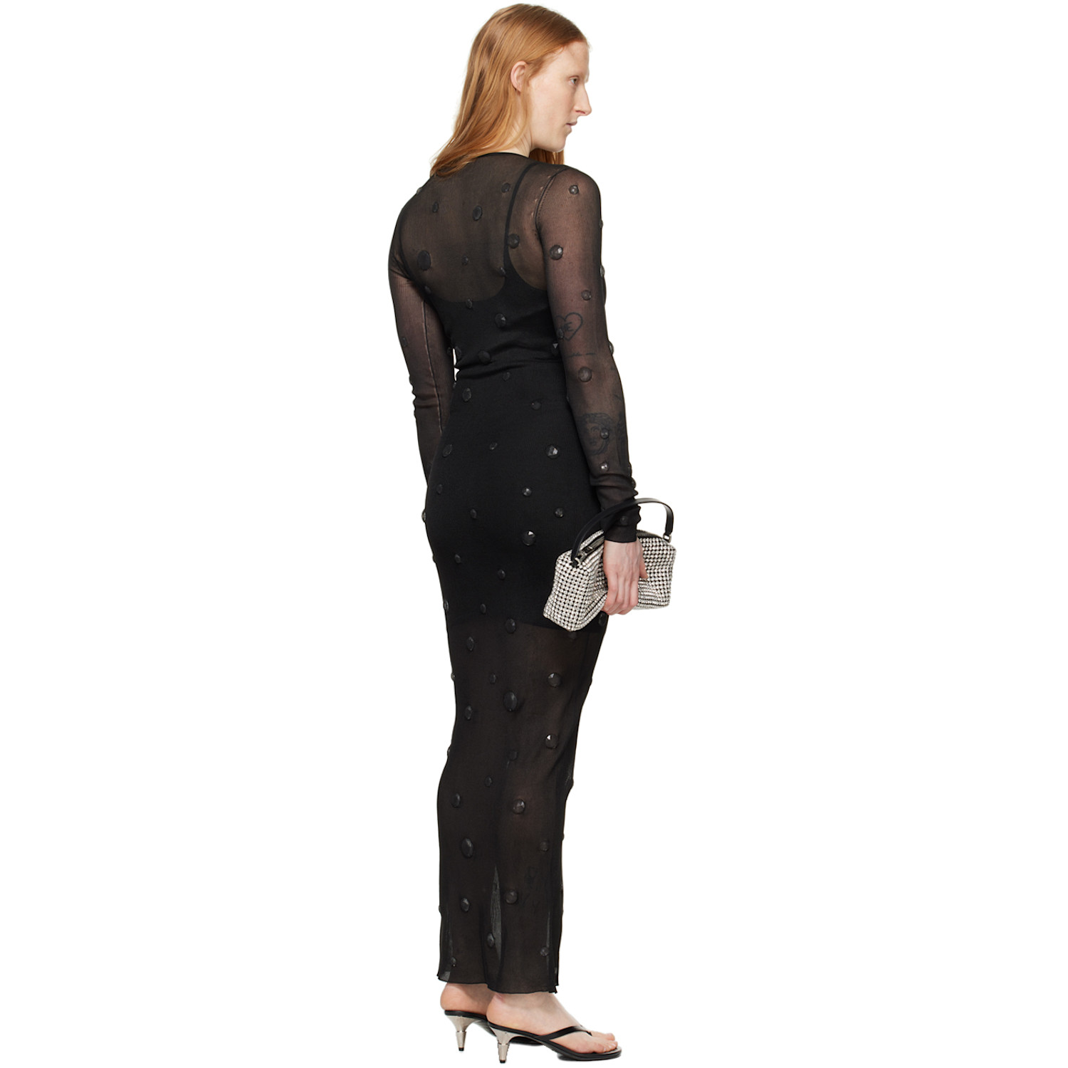  Alexander Wang Black Gem Maxi Dress 