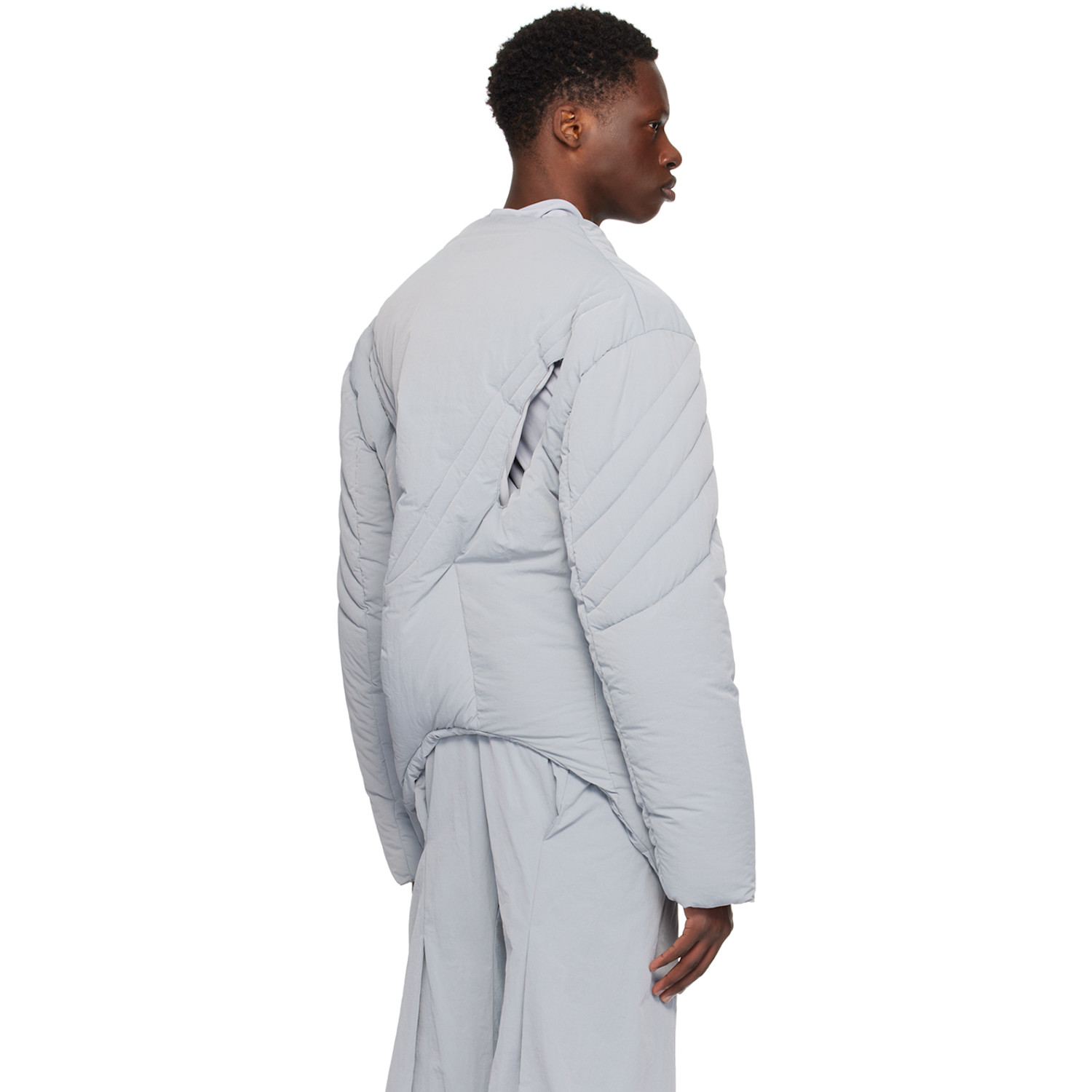  Nuba Ssense Exclusive Gray Puffer Jacket 