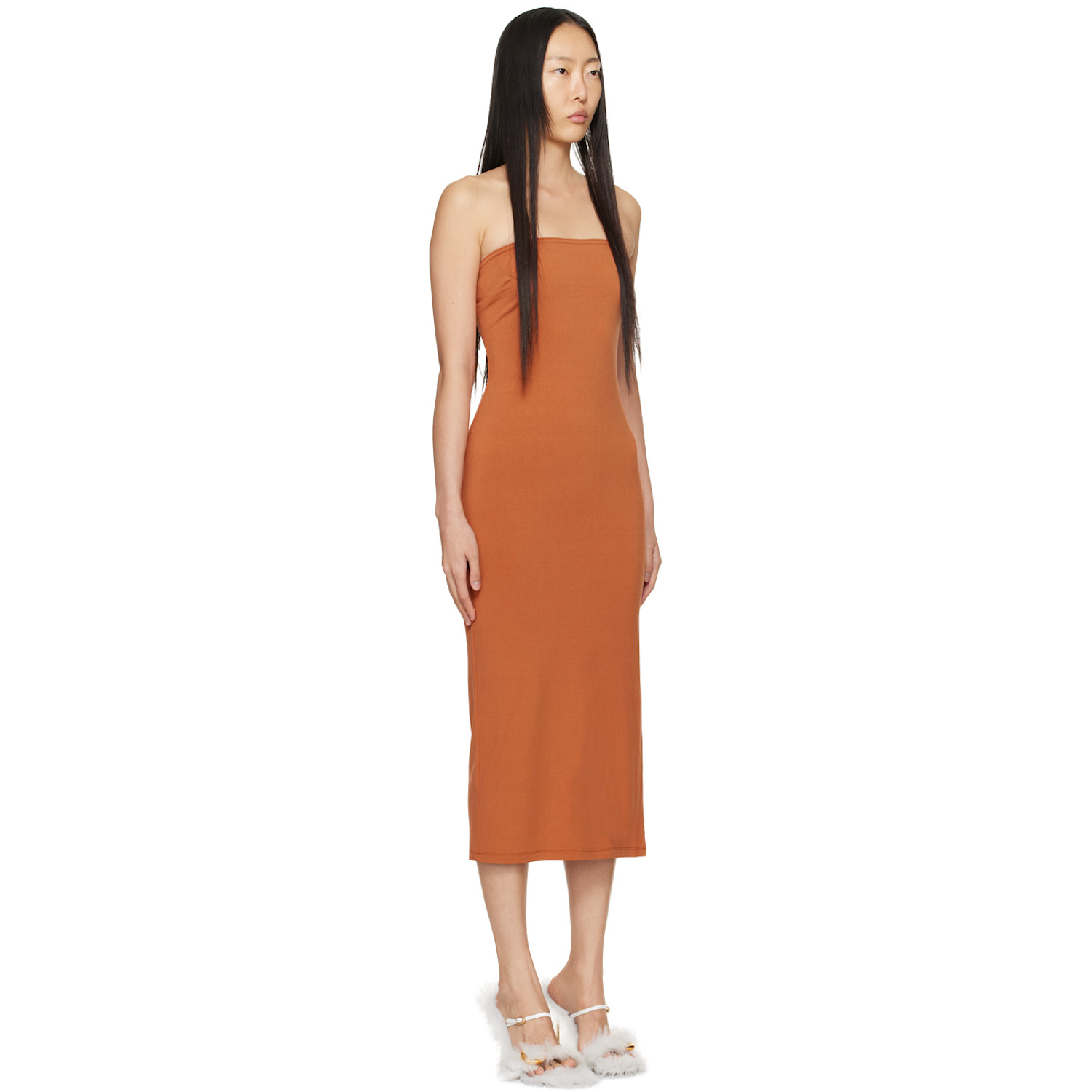  Miaou Orange Lila Midi Dress 