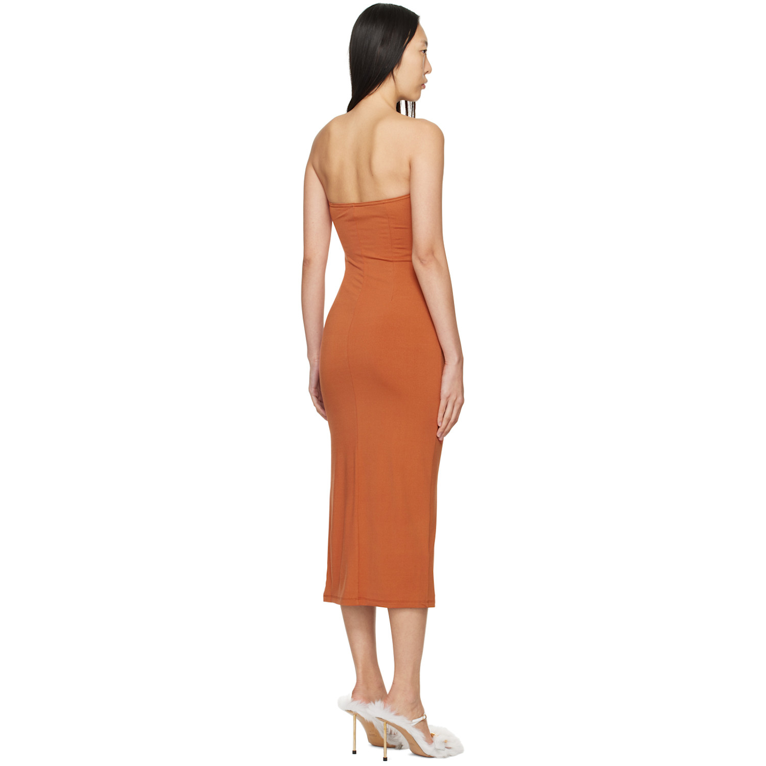  Miaou Orange Lila Midi Dress 