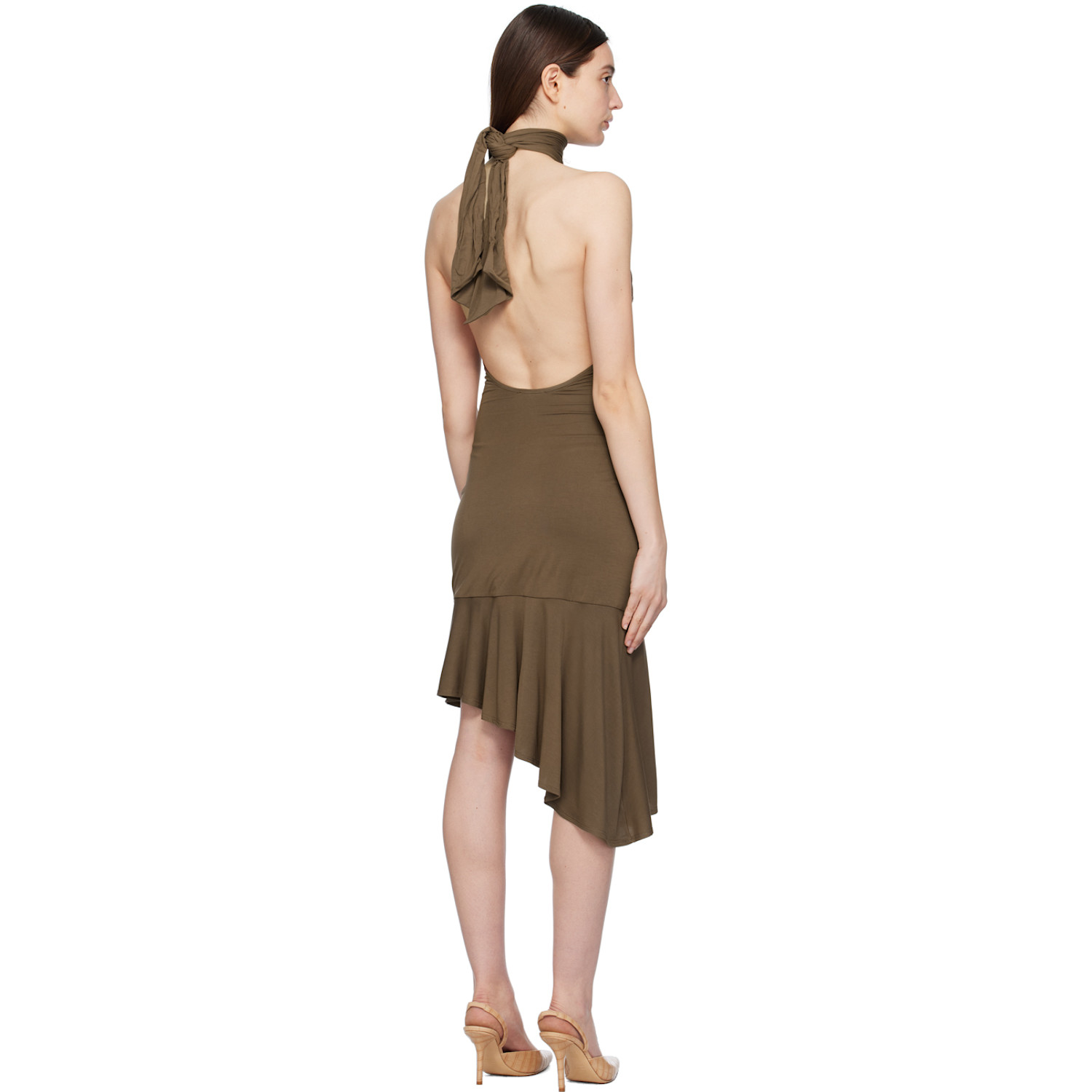  Miaou Green Karina Midi Dress 