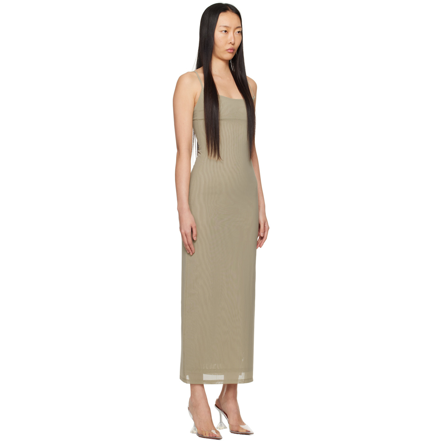  Miaou Khaki Thais Maxi Dress 