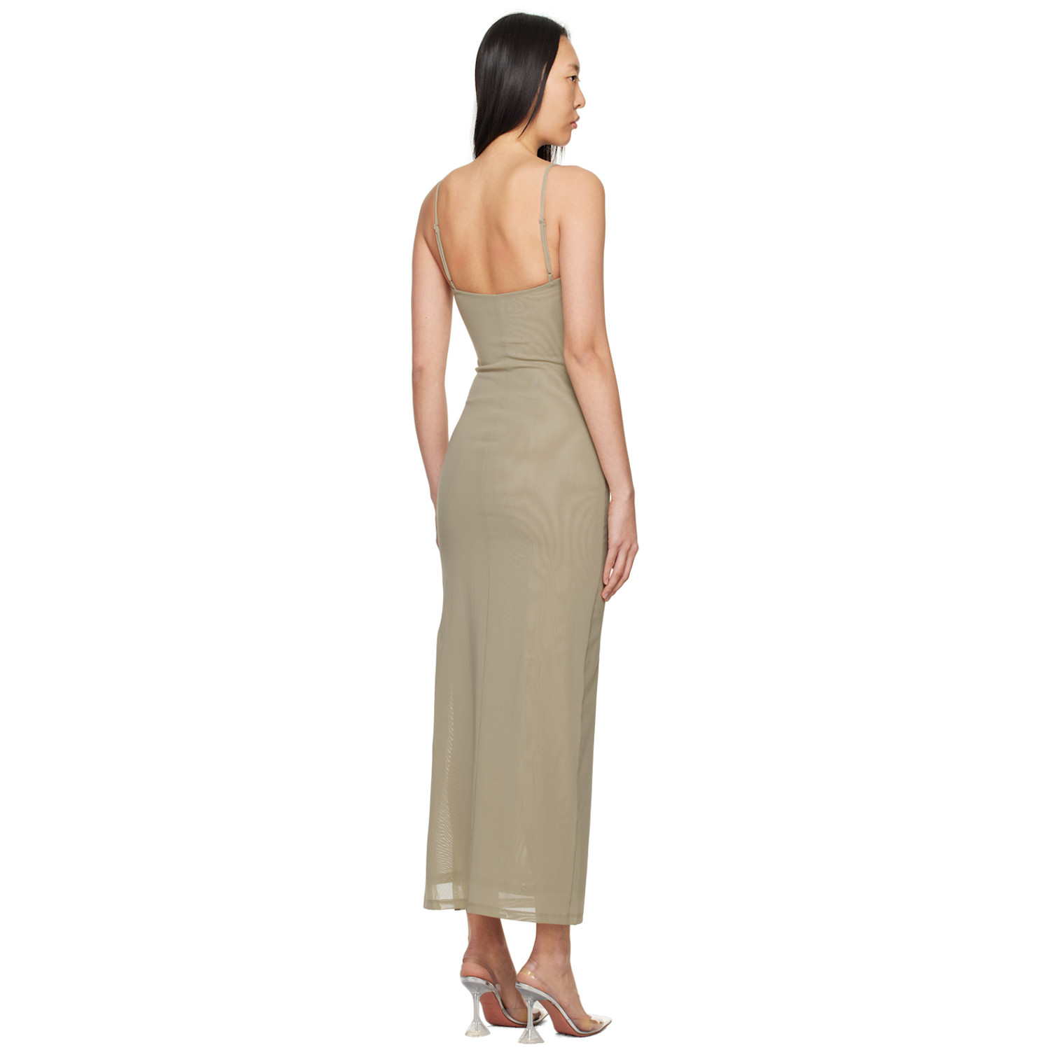  Miaou Khaki Thais Maxi Dress 