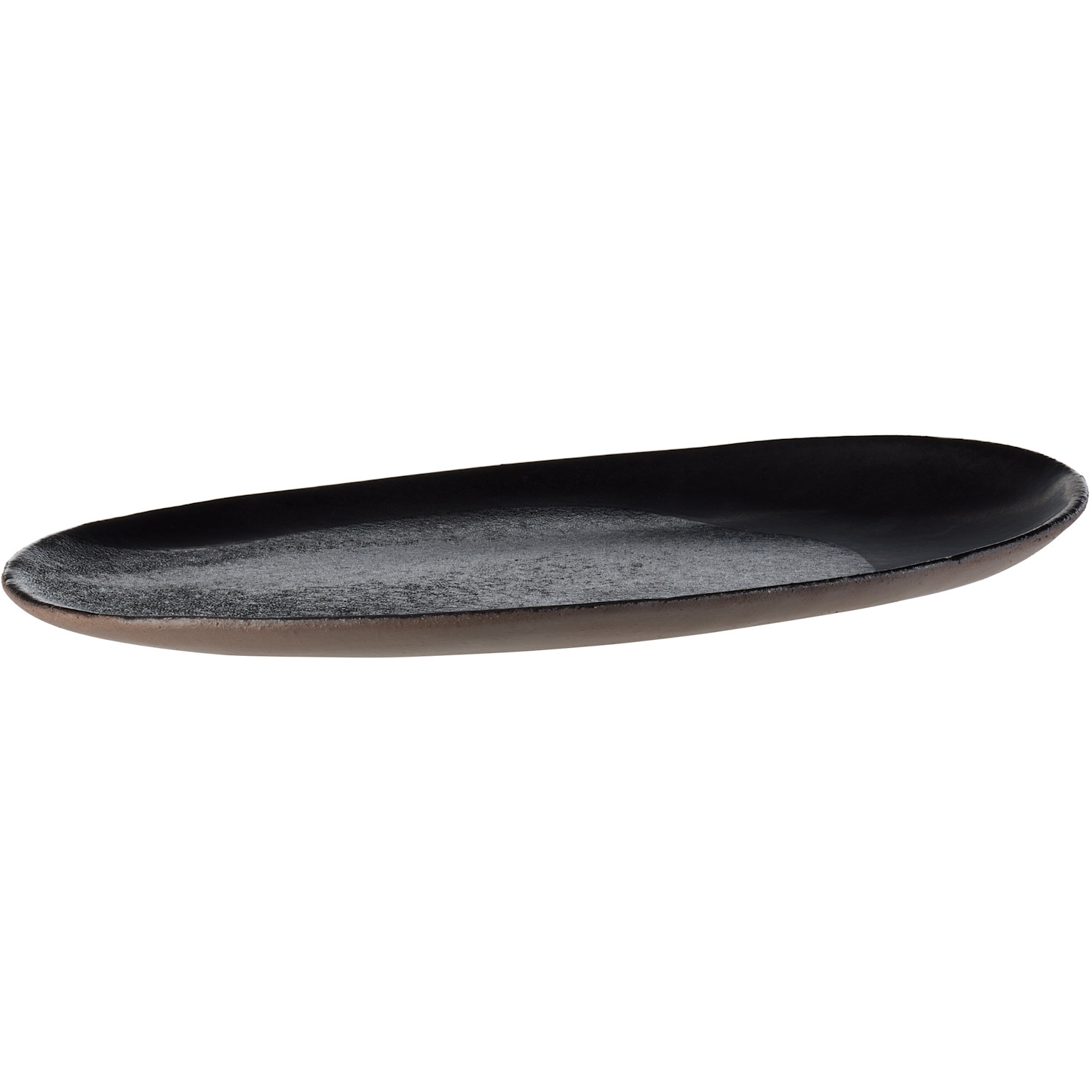  Jars Céramistes Black L Wabi Oval Plate 