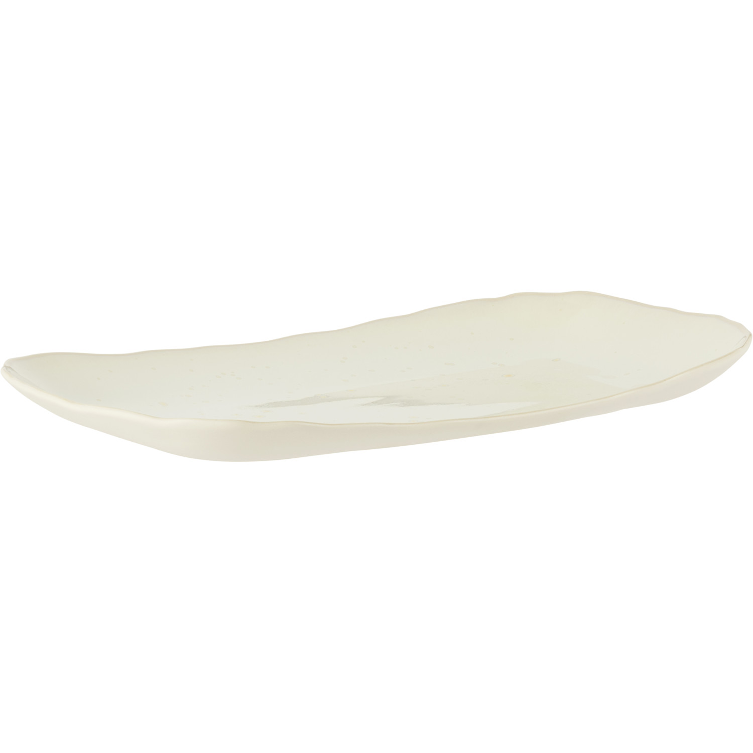  Jars Céramistes Off-white Plume Rectangular Plate 
