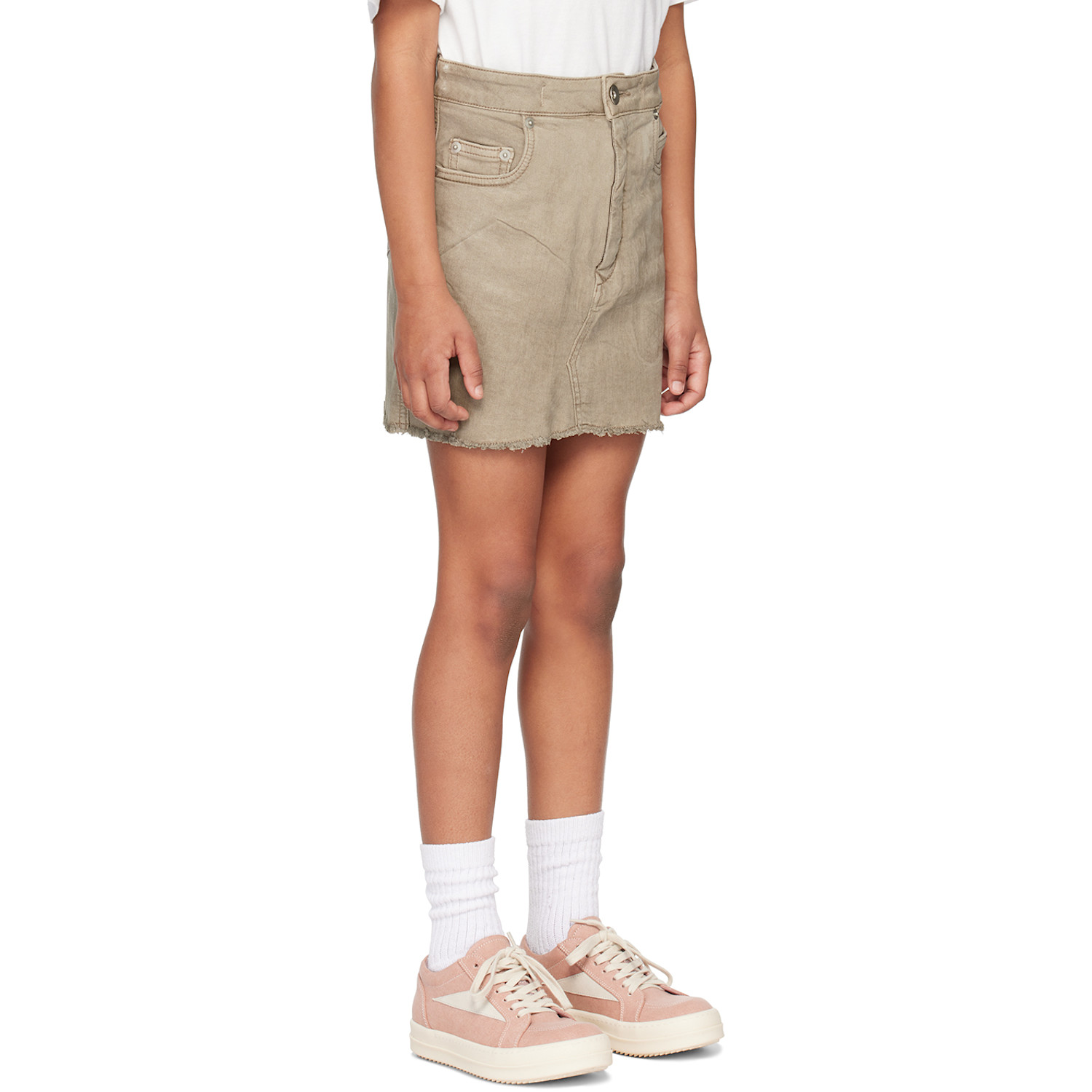  Rick Owens Kids Gray Lido Denim Skirt 