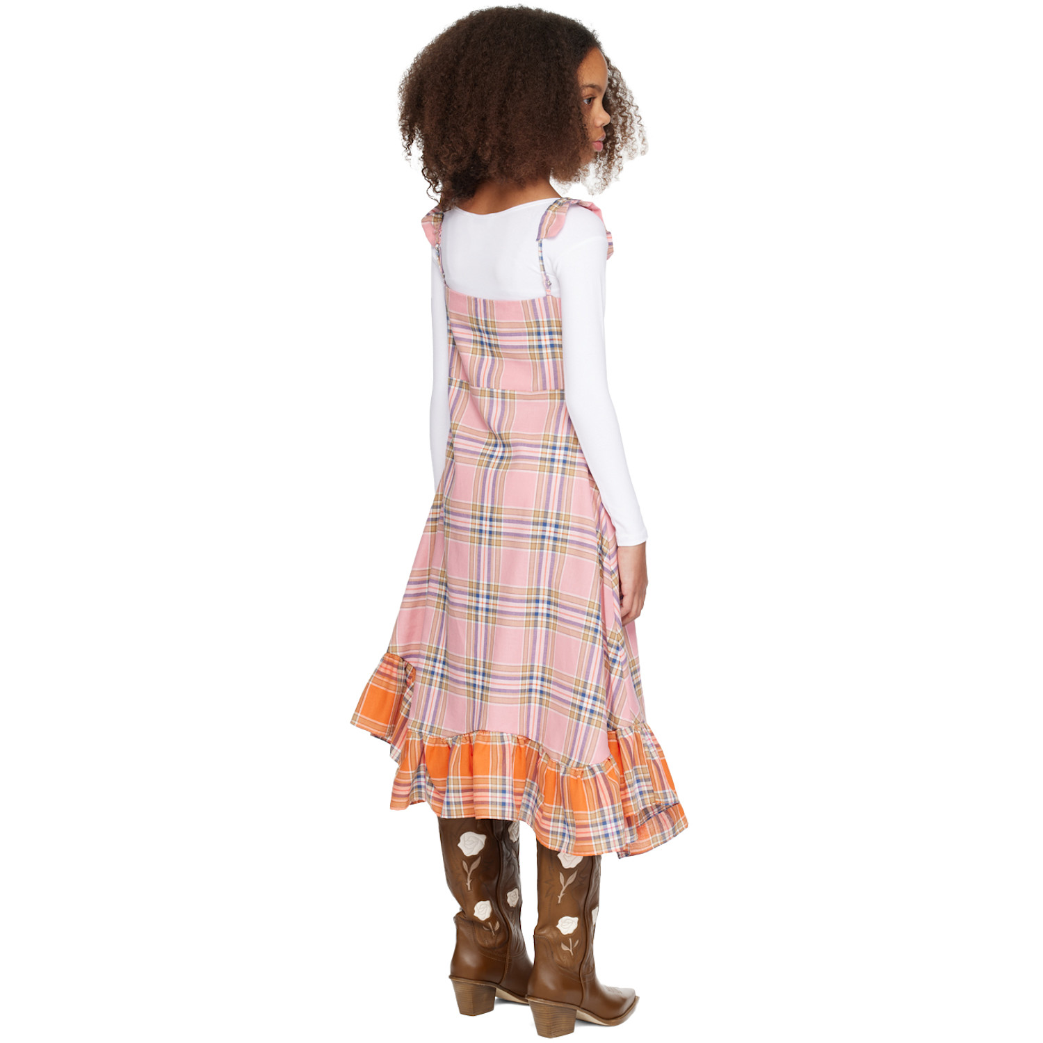  Collina Strada Ssense Exclusive Kids Pink Ruffle Dress 