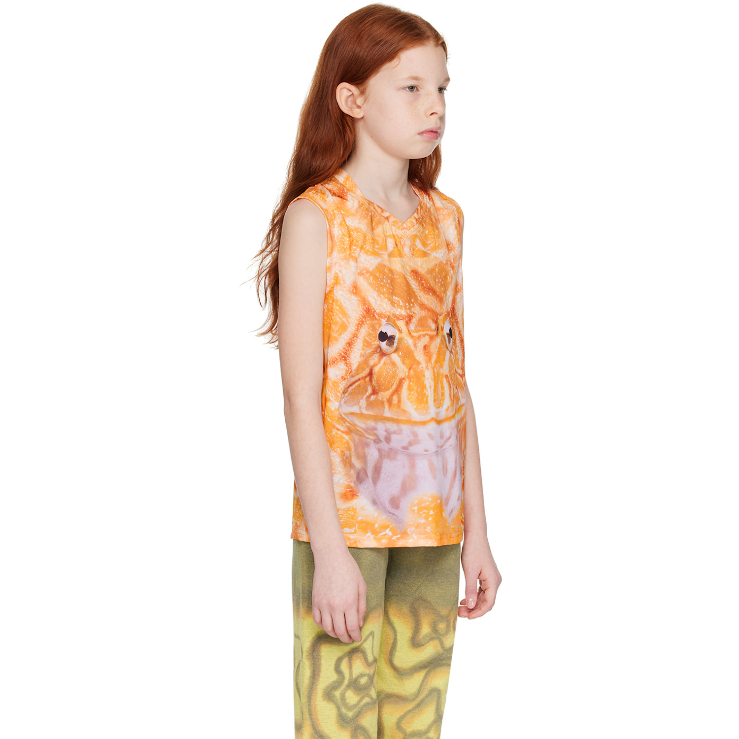  Collina Strada Ssense Exclusive Kids Orange Cardio Dachi Tank Top 