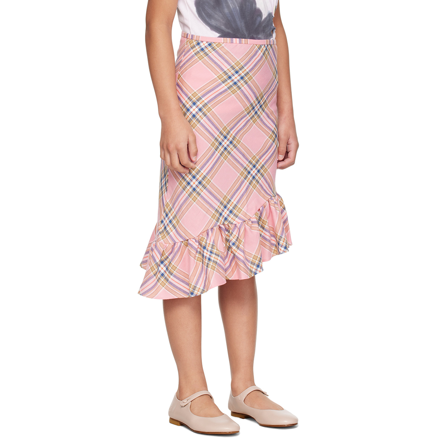  Collina Strada Ssense Exclusive Kids Pink Florist Skirt 